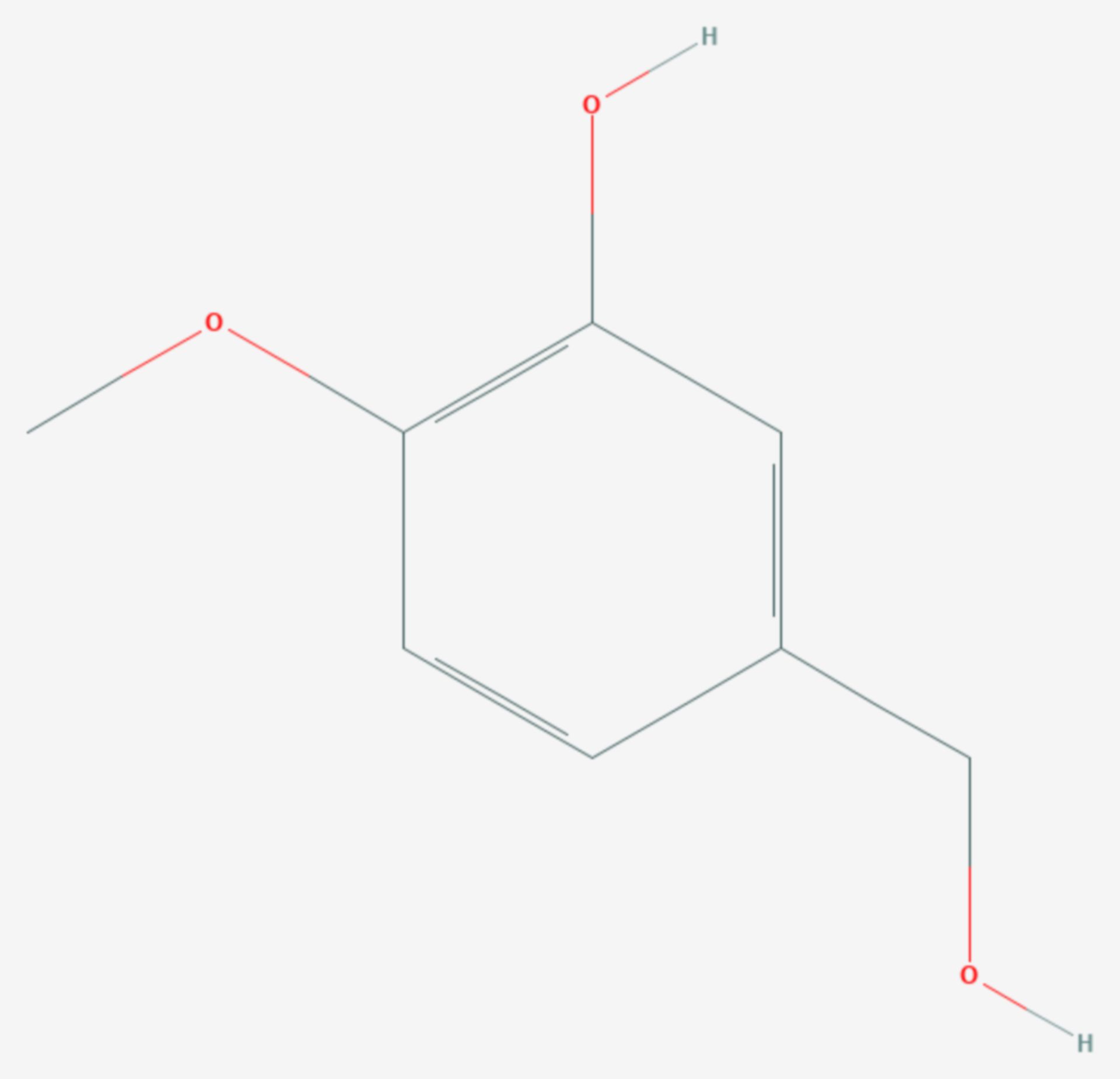 Isovanillylalkohol (Strukturformel)