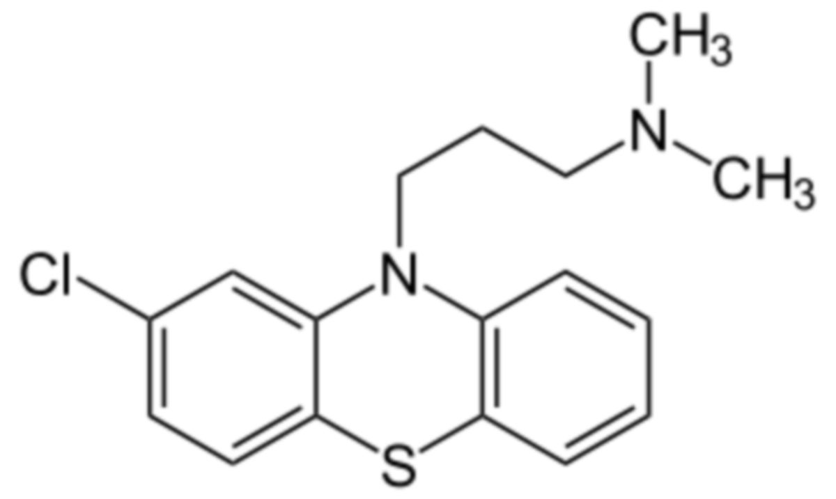 Chlorpromazin Strukturformel