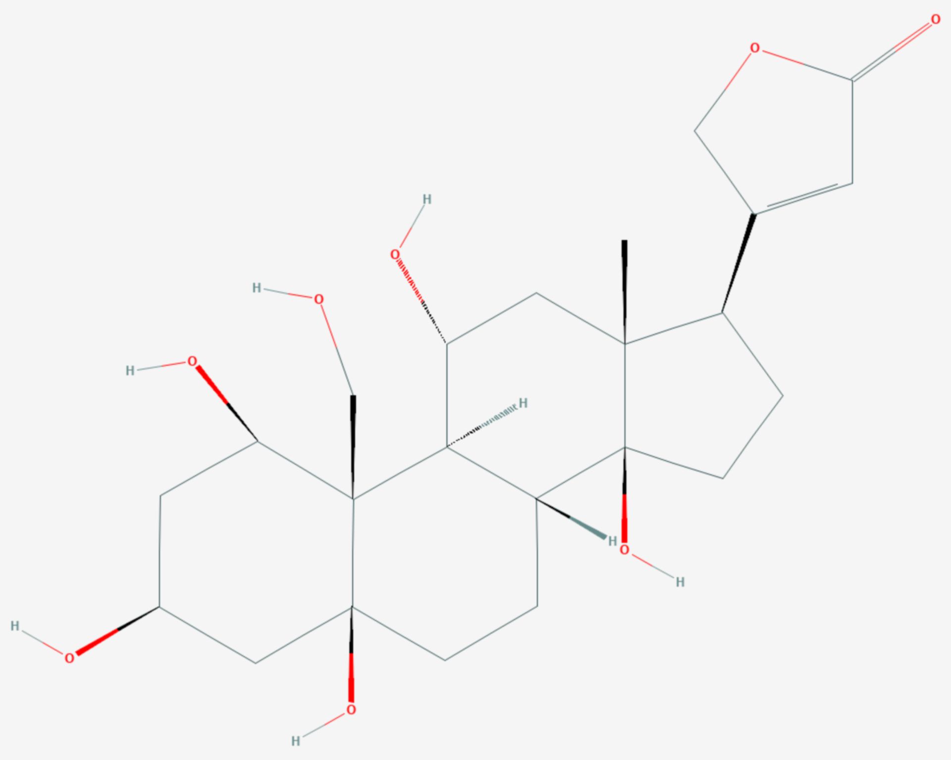 Ouabagenin (Strukturformel)