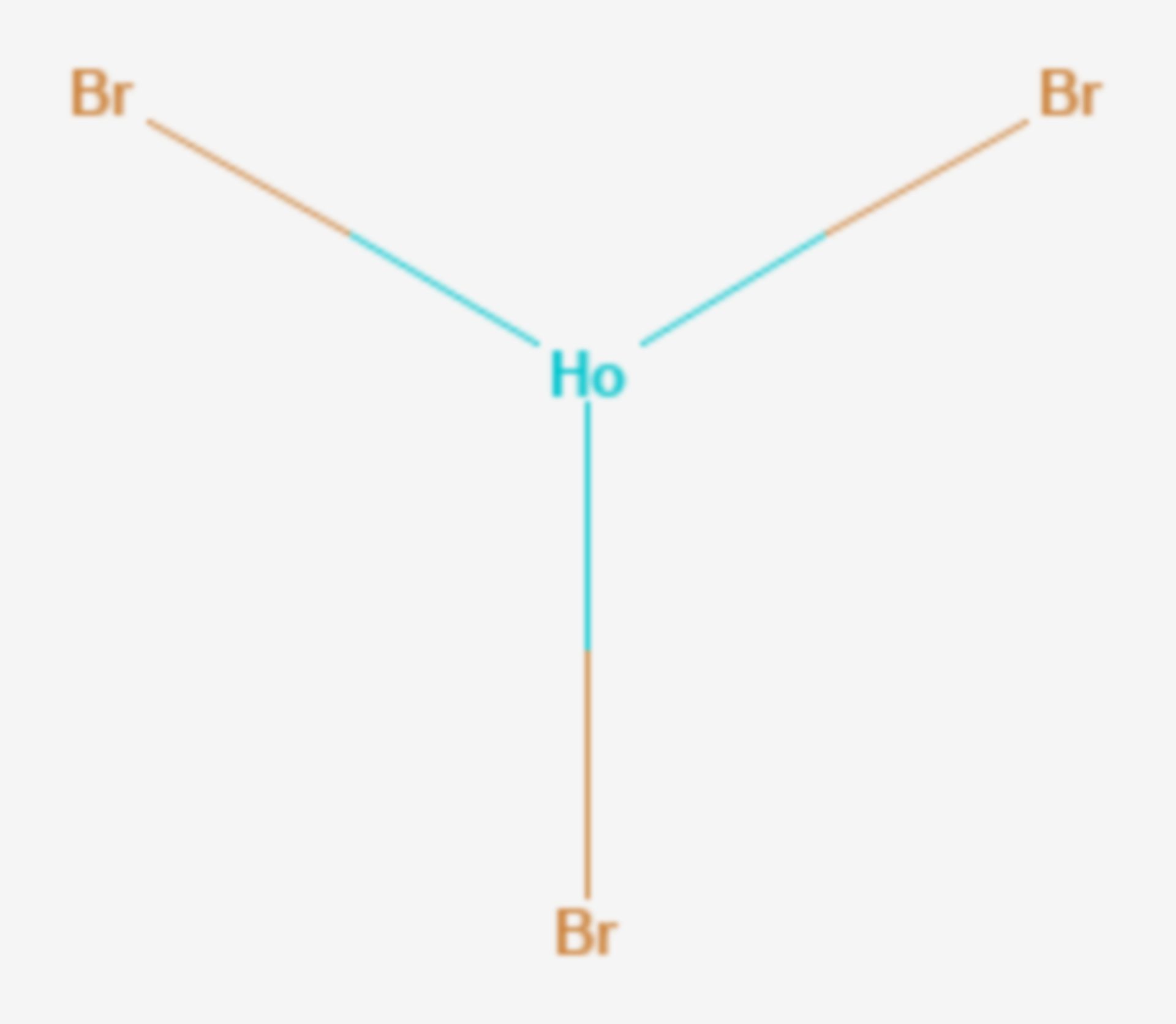 Holmium(III)-bromid (Strukturformel)