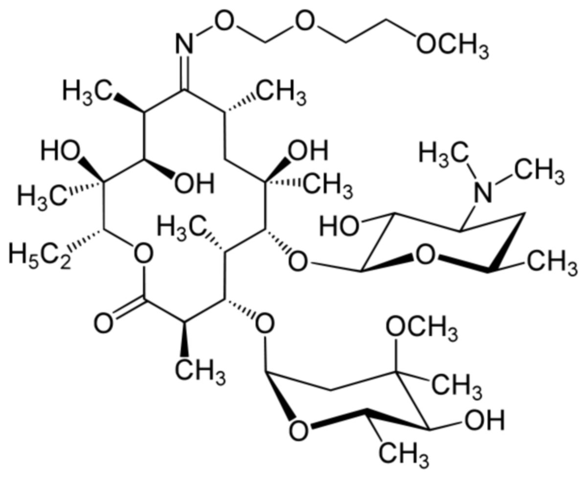 Roxithromycin Strukturformel