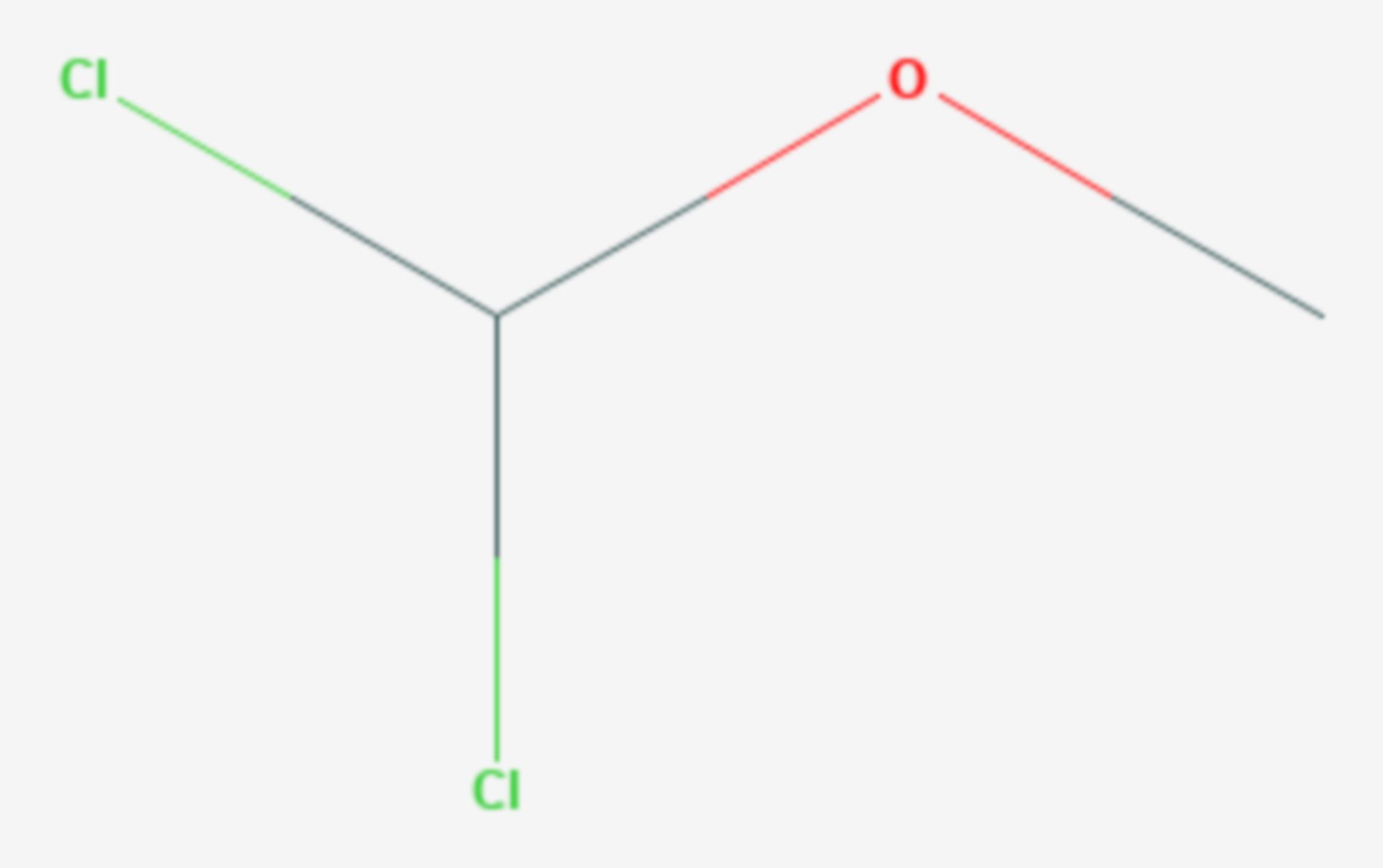 (Dichlormethyl)methylether (Strukturformel)