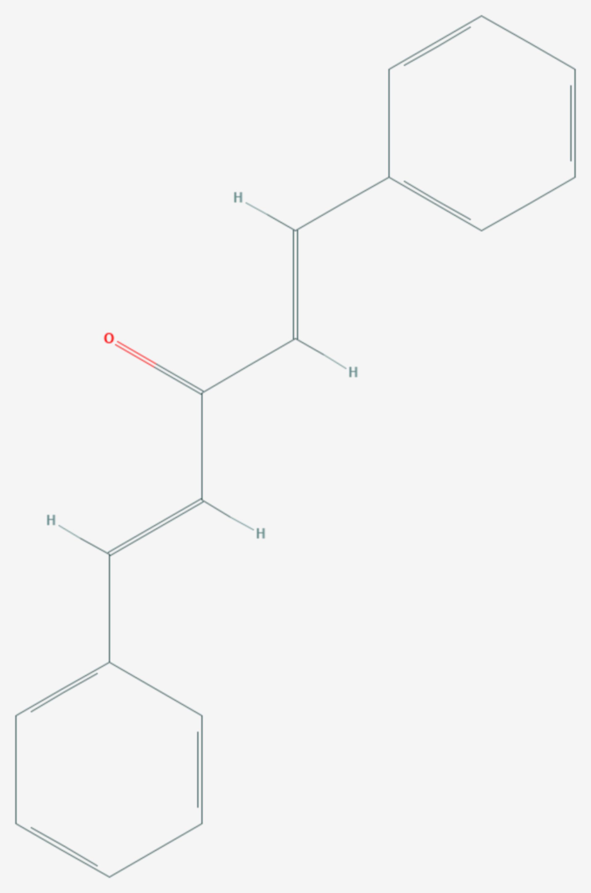 Dibenzylidenaceton (Strukturformel)