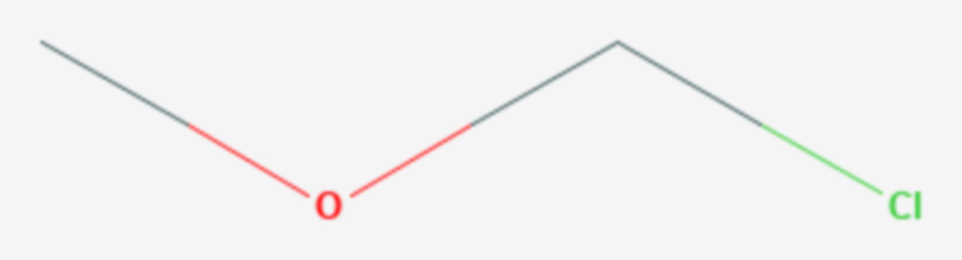 (Chlormethyl)methylether (Strukturformel)
