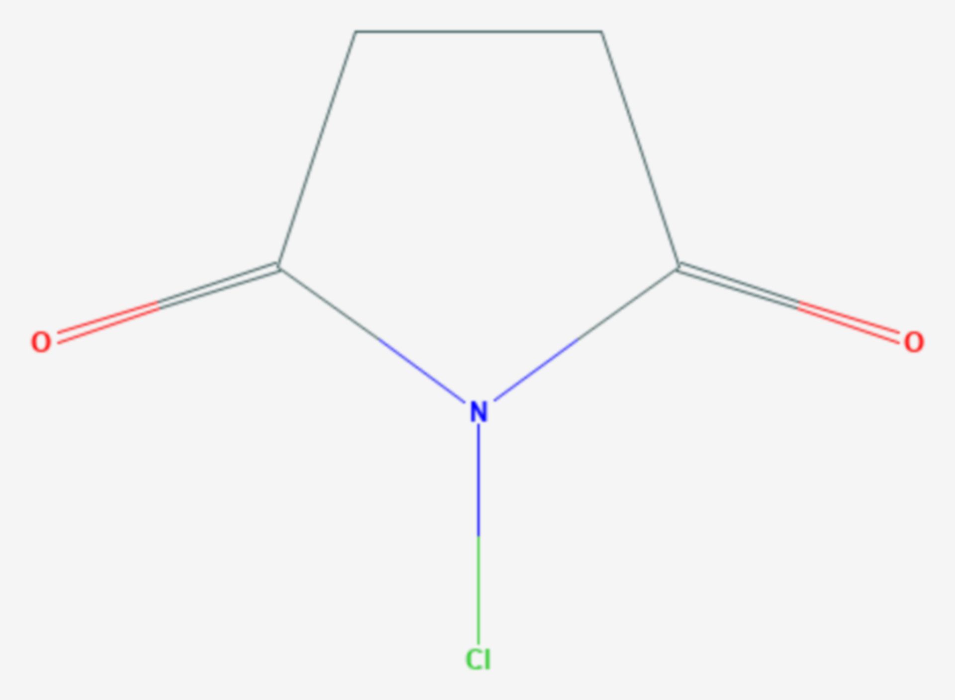 N-Chlorsuccinimid (Strukturformel)
