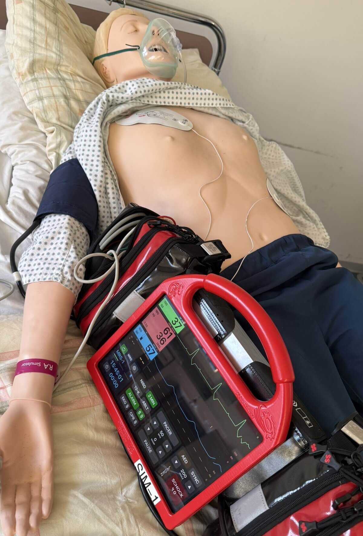 Simulationspatient mit AV-Block 3
