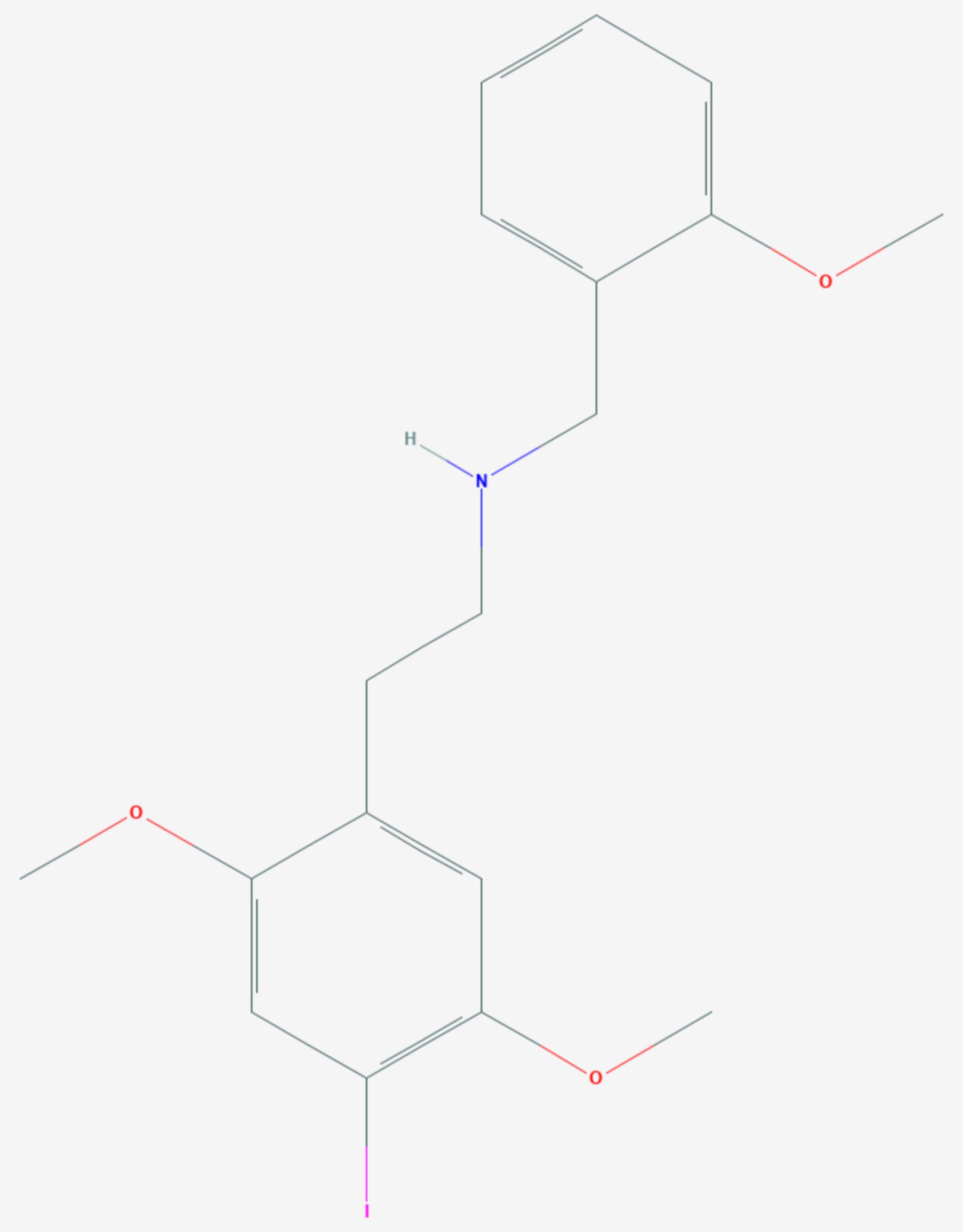 25I-NBOMe (Strukturformel)
