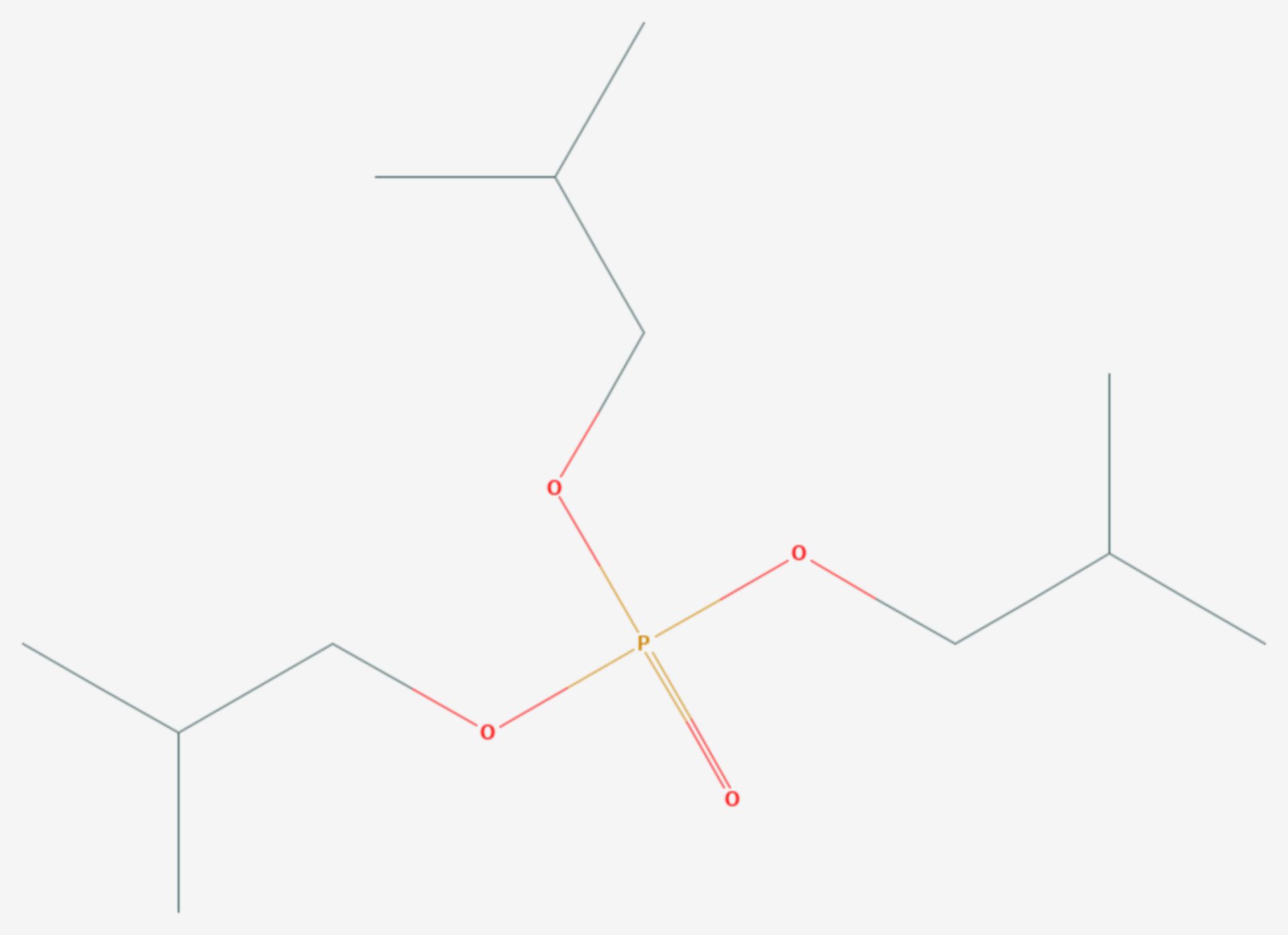 Triisobutylphosphat (Strukturformel)