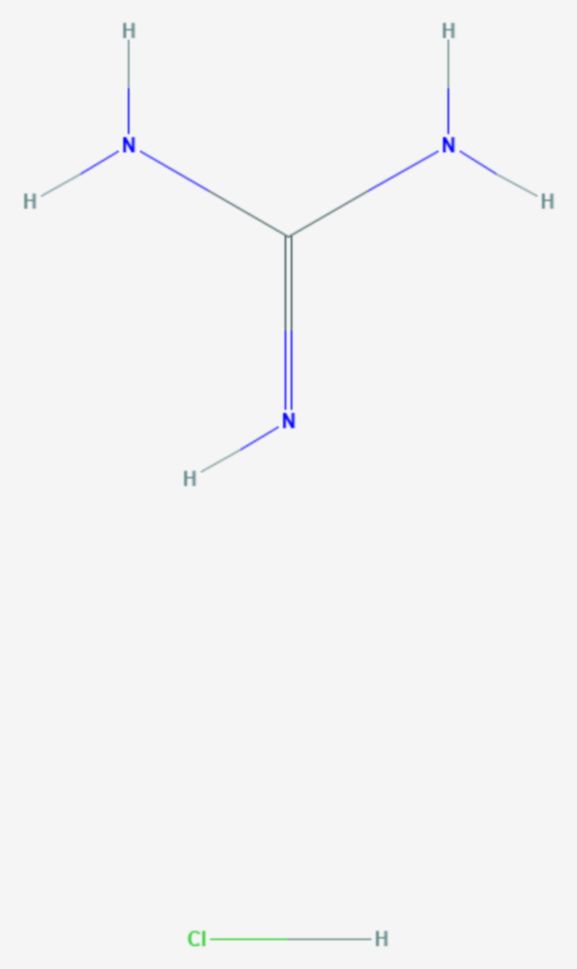 Guanidinhydrochlorid (Strukturformel)