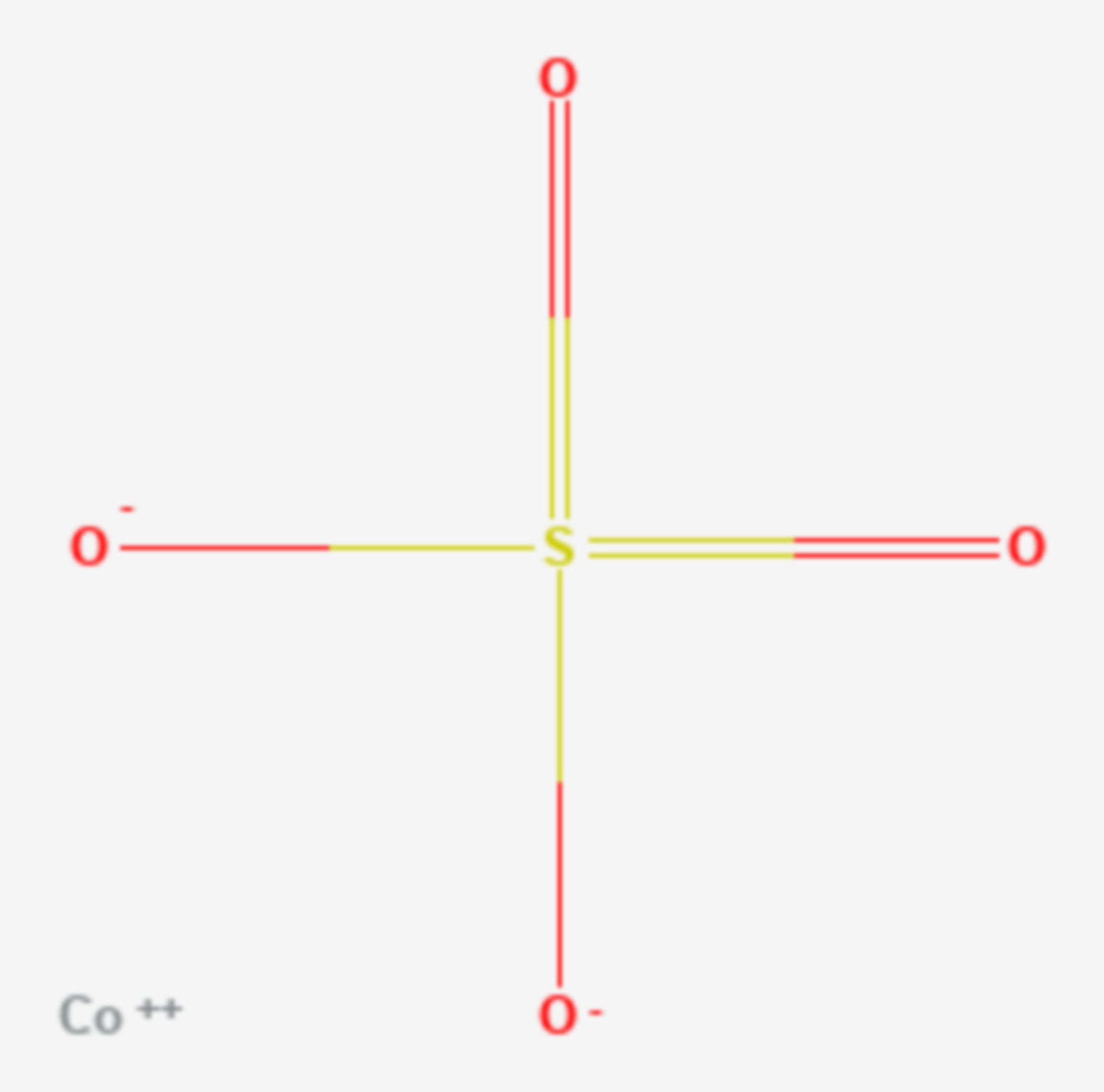 Cobalt(II)-sulfat (Strukturformel)
