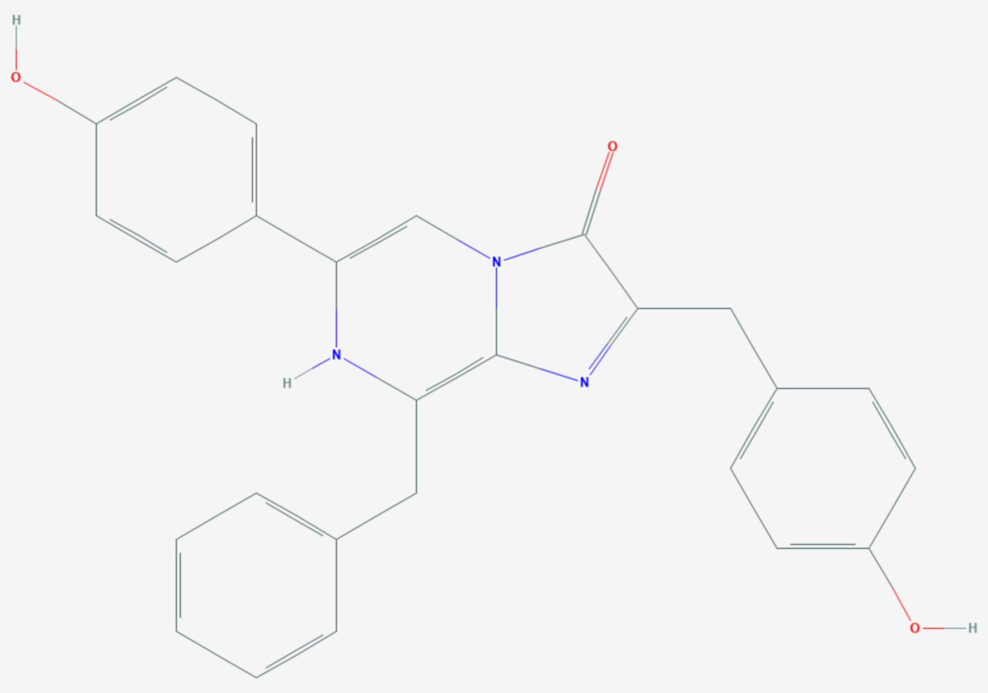 Coelenterazin (Strukturformel)
