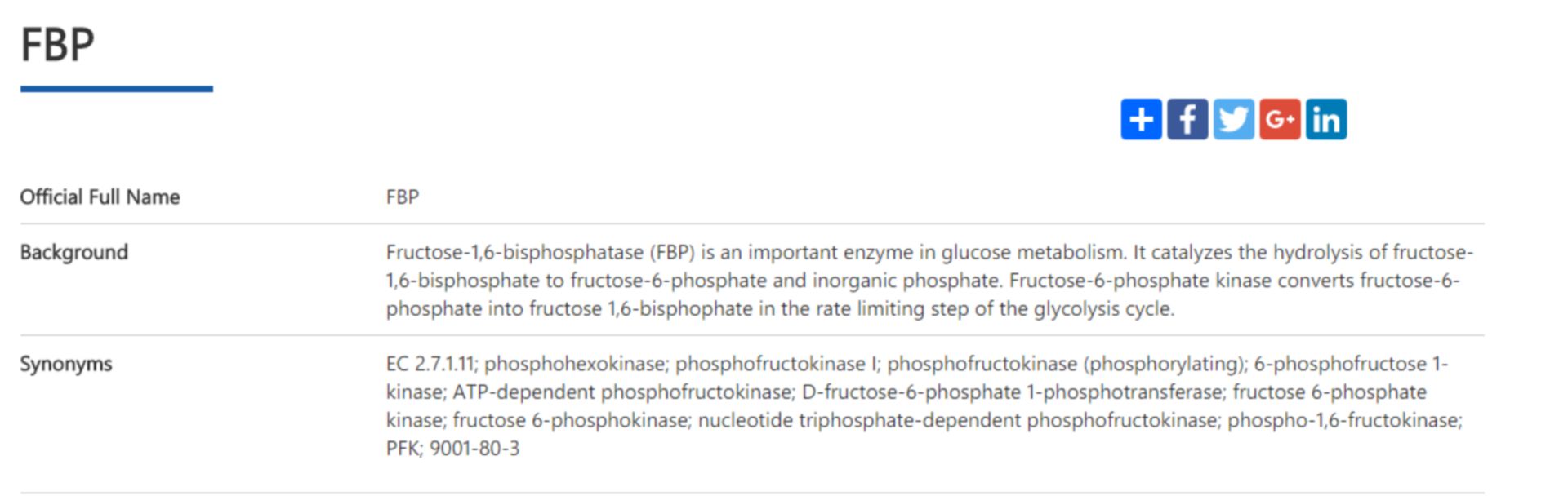 fructose bisphosphatase