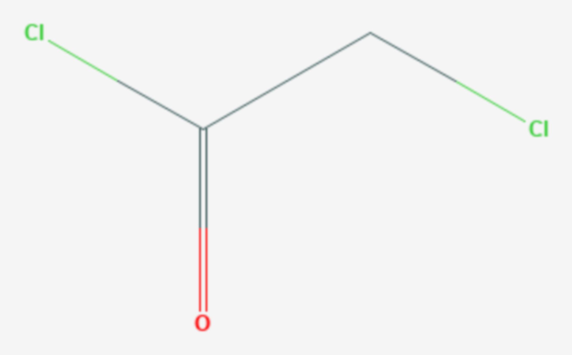 Chloressigsäurechlorid (Strukturformel)