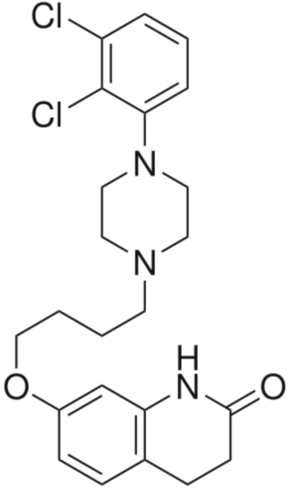 Aripiprazol Strukturformel
