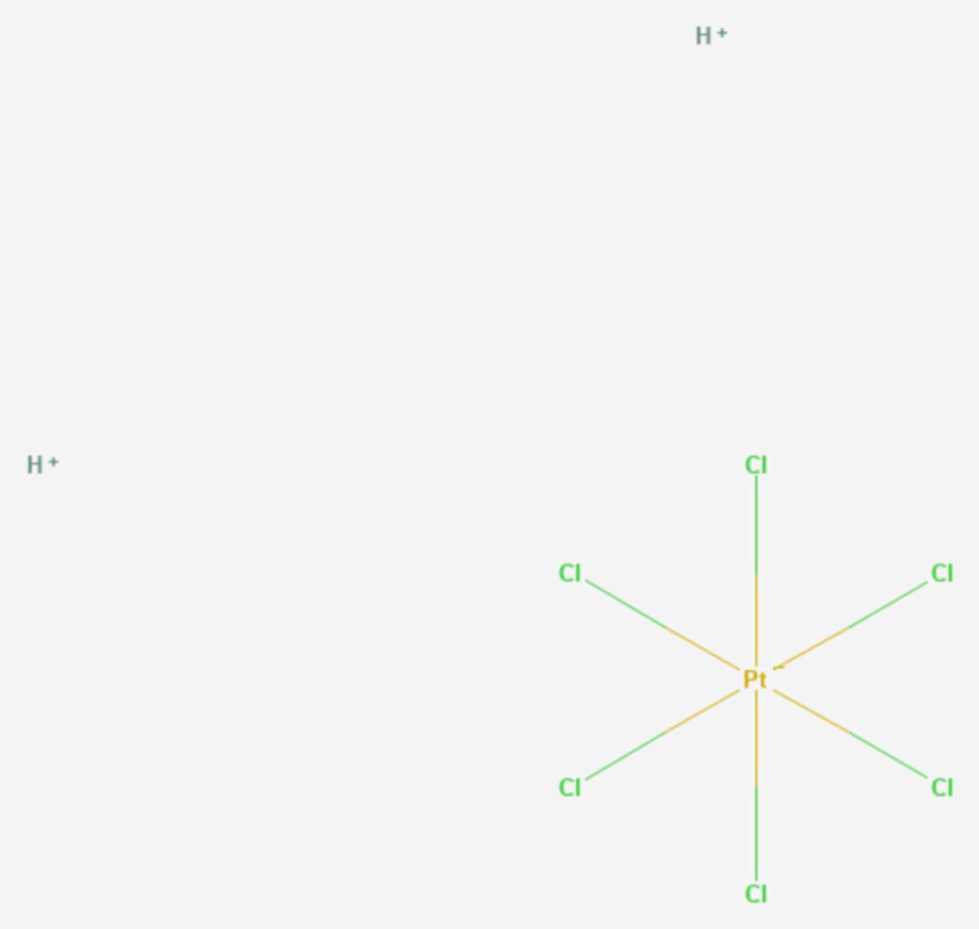 Hexachloroplatinsäure (Strukturformel)