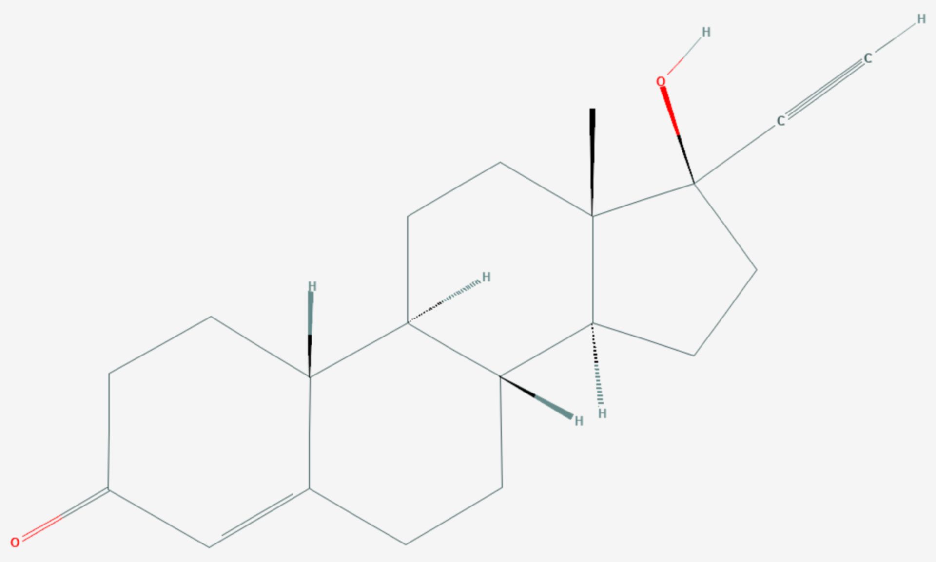 Norethisteron (Strukturformel)