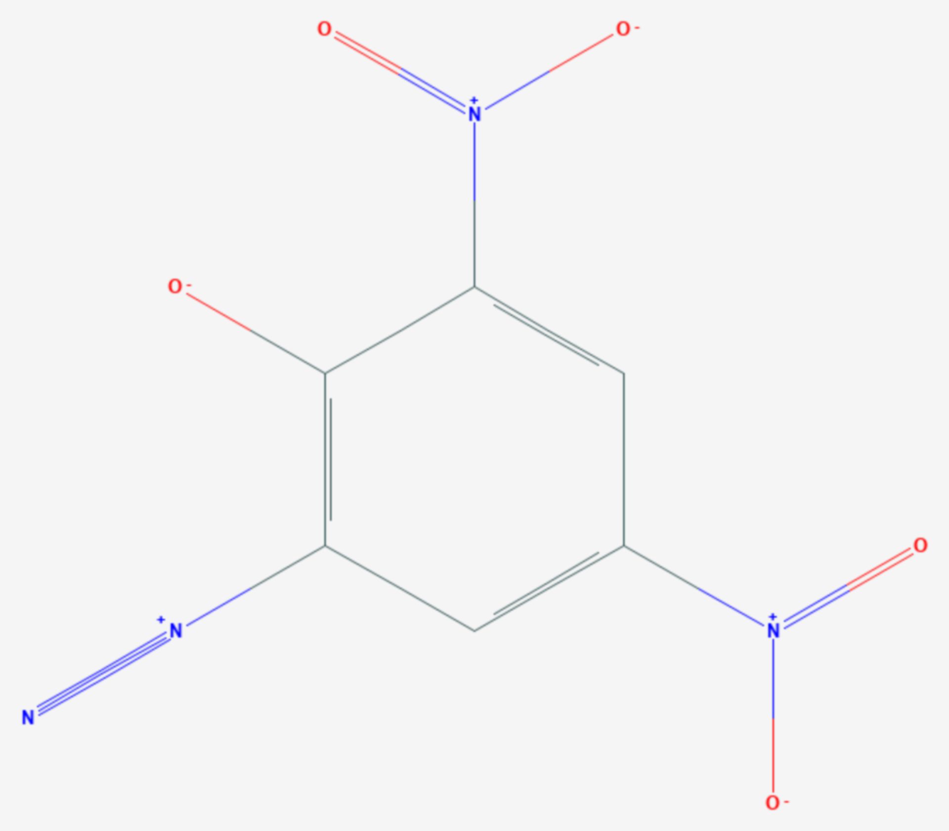 Diazodinitrophenol (Strukturformel)