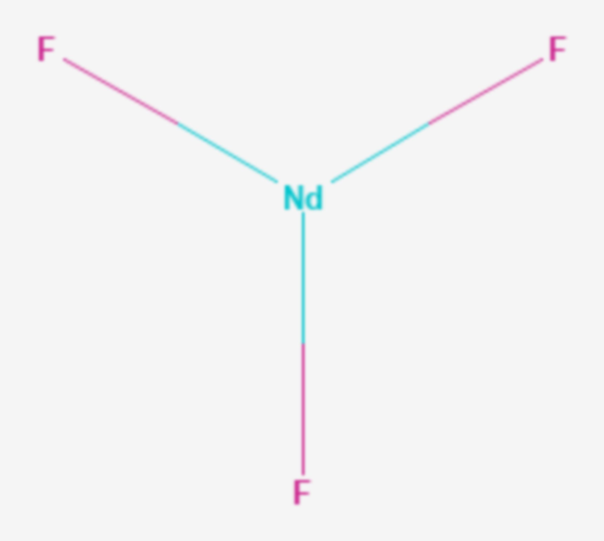 Neodym(III)-fluorid (Strukturformel)