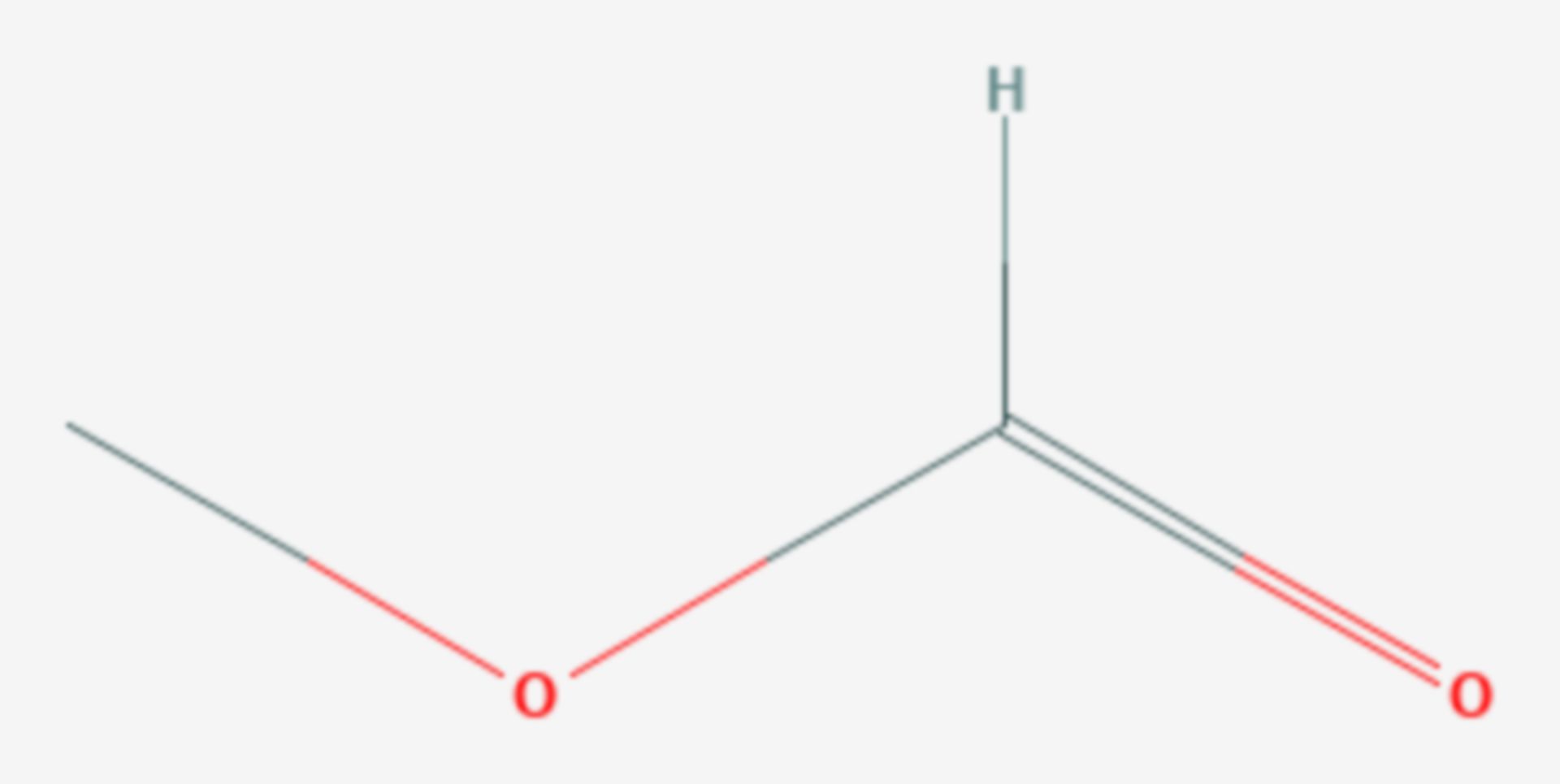 Ameisensäuremethylester (Strukturformel)