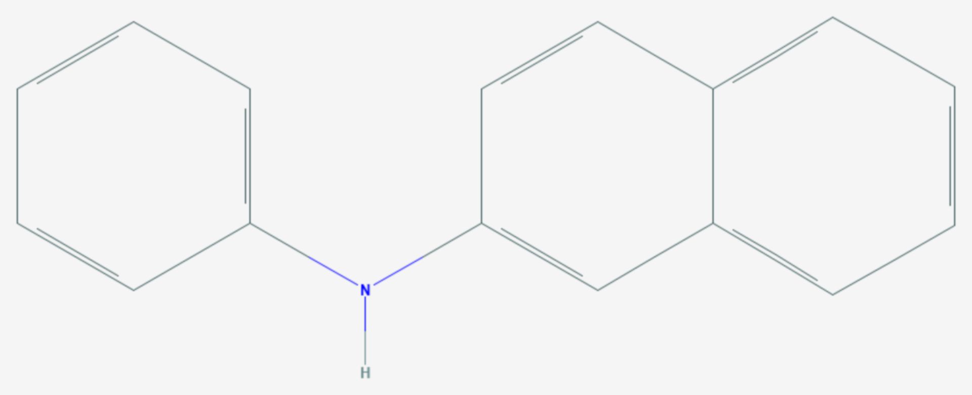 N-Phenyl-2-naphthylamin (Strukturformel)