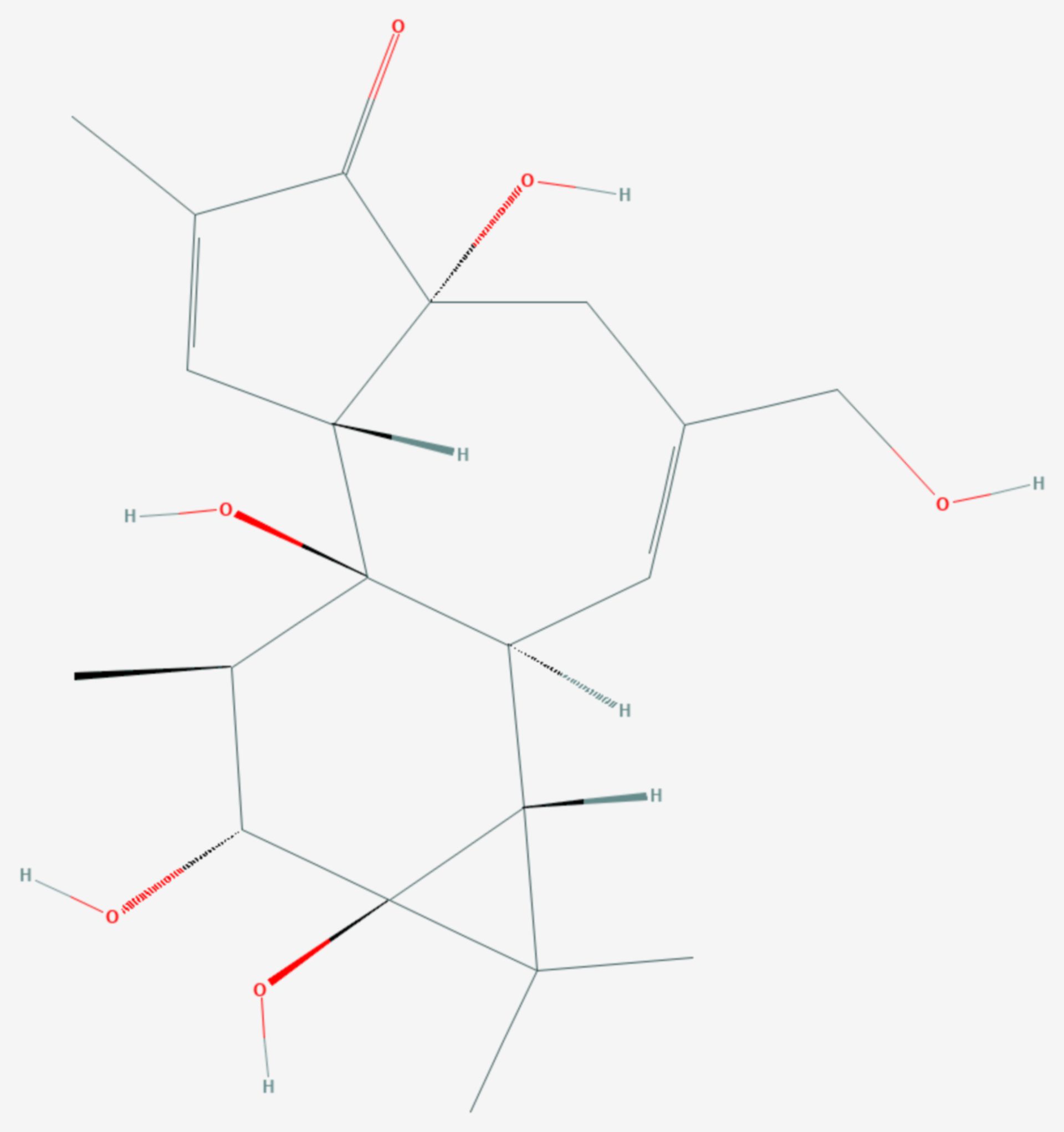 Phorbol (Strukturformel)