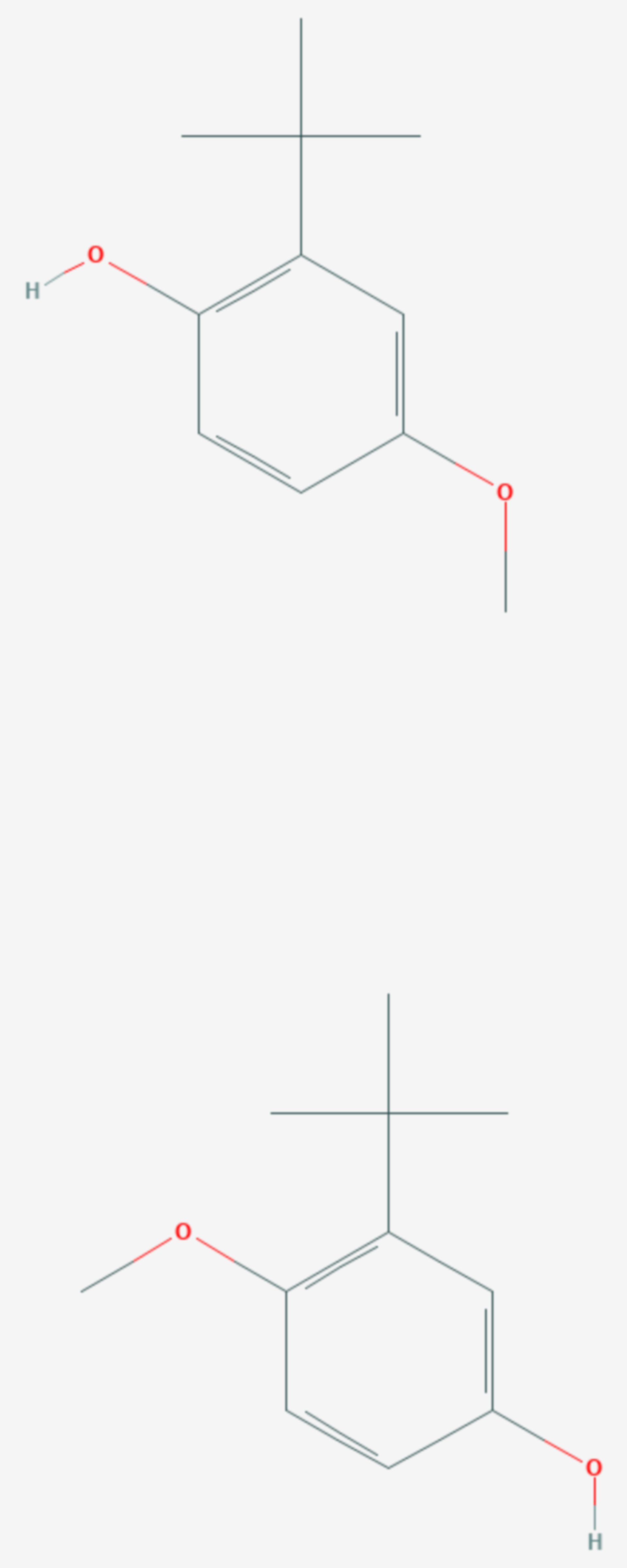 Butylhydroxyanisol (Strukturformel)