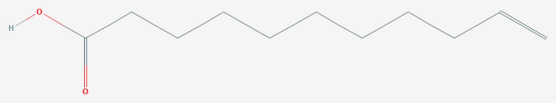 Undecylensäure (Strukturformel)