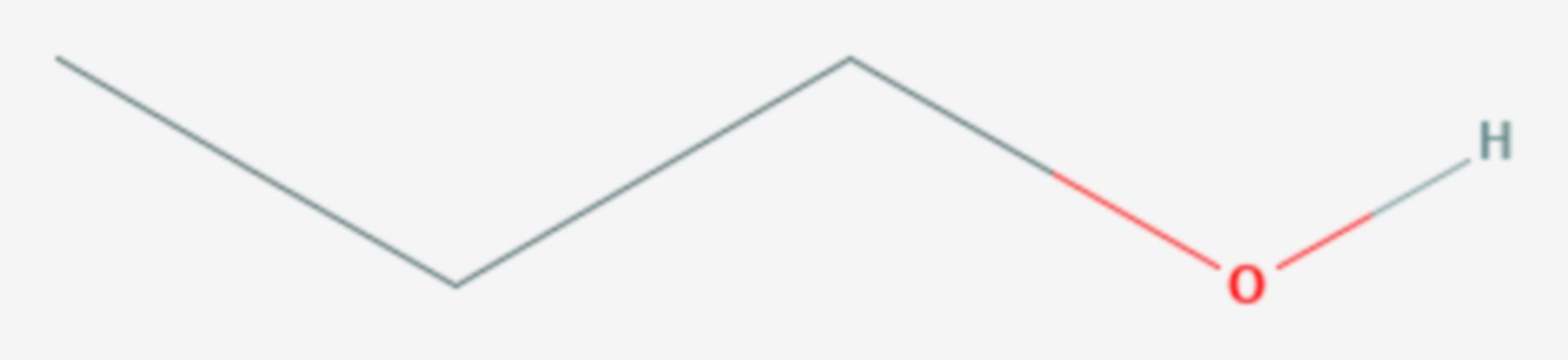 1-Propanol (Strukturformel)