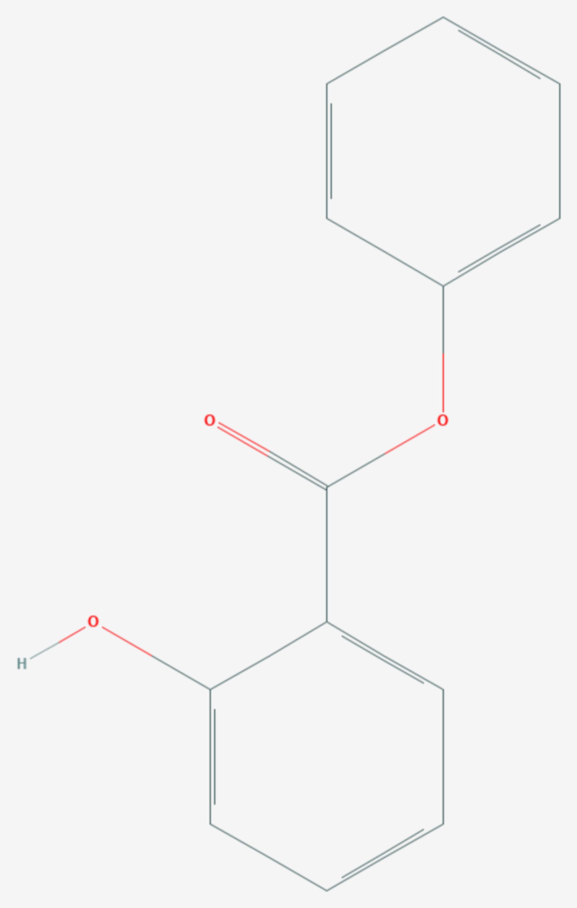Salicylsäurephenylester (Strukturformel)