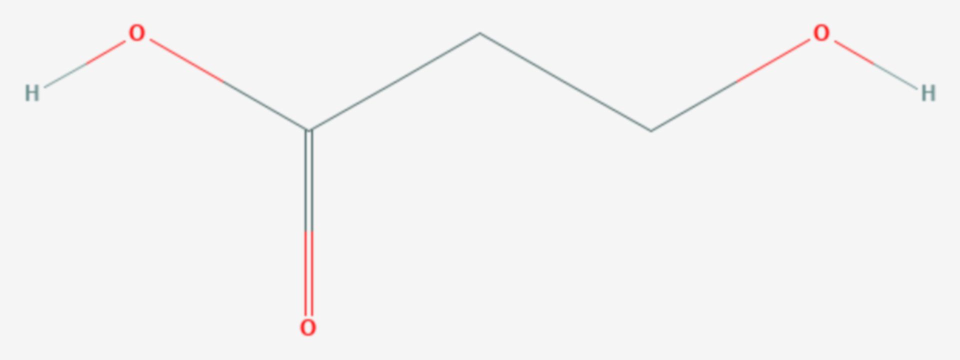 3-Hydroxypropionsäure (Strukturformel)