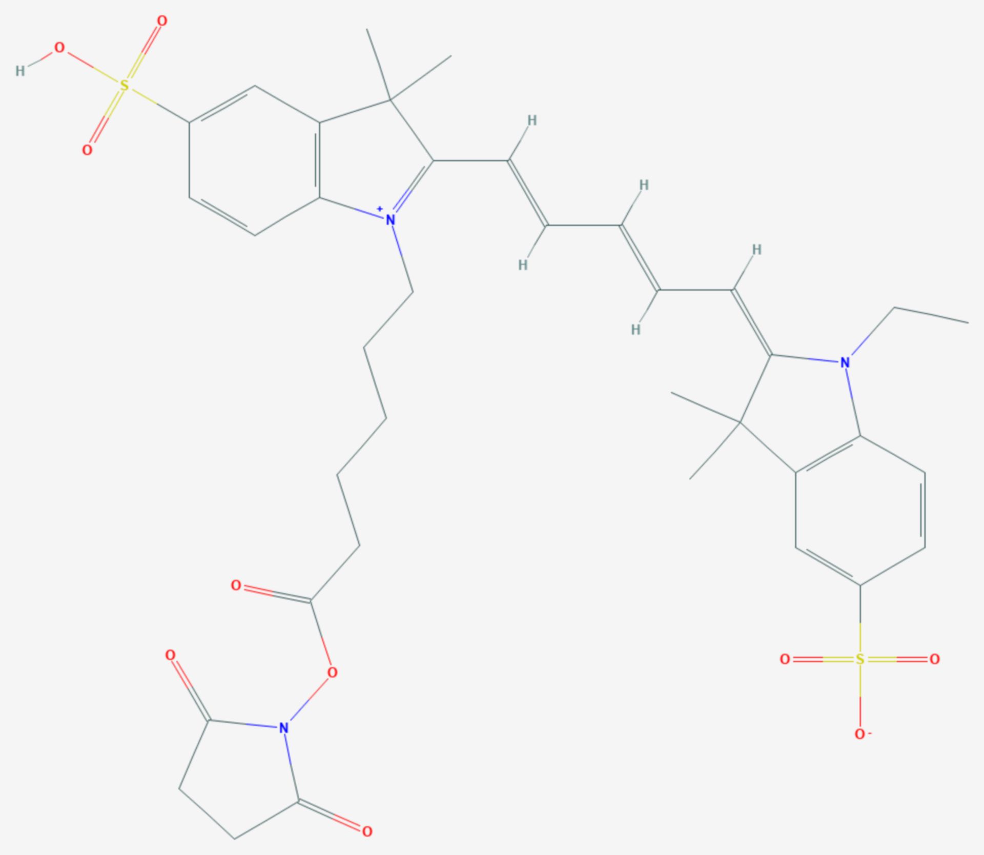 Cy5-Succinimidylester (Strukturformel)