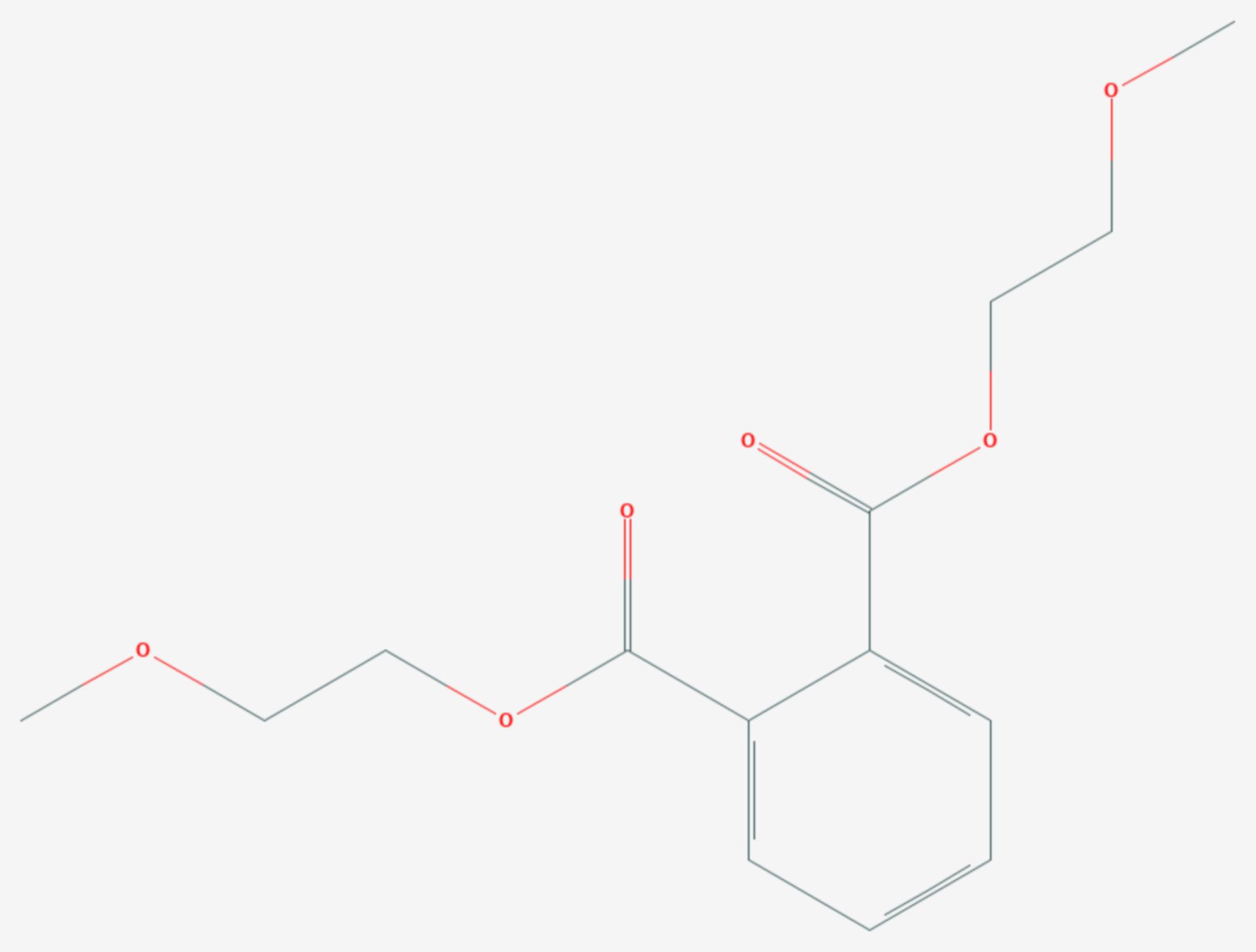 Bis(2-methoxyethyl)phthalat (Strukturformel)