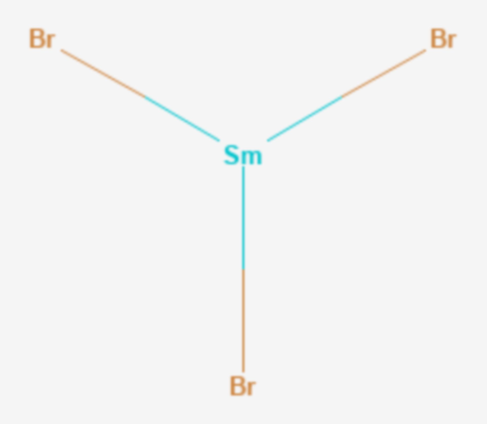 Samarium(III)-bromid (Strukturformel)