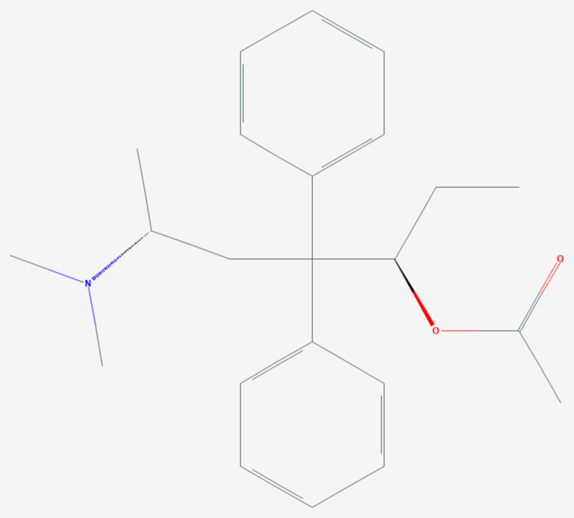 Alphacetylmethadol (Strukturformel)