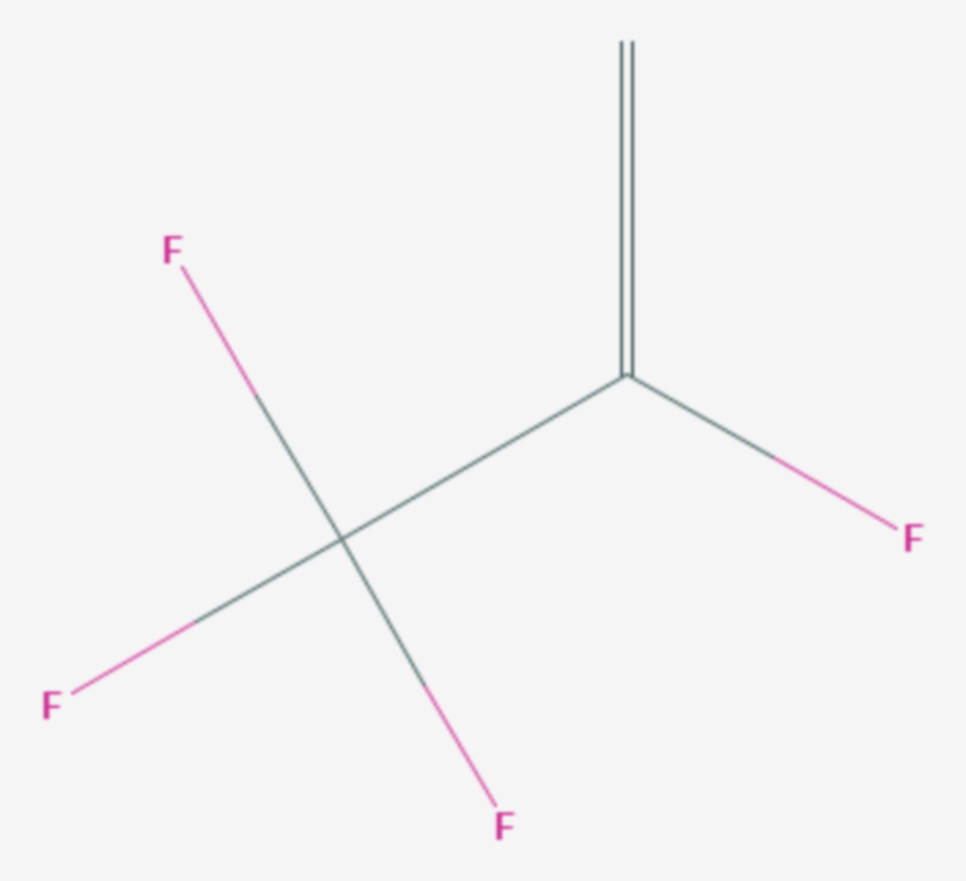 2,3,3,3-Tetrafluorpropen (Strukturformel)