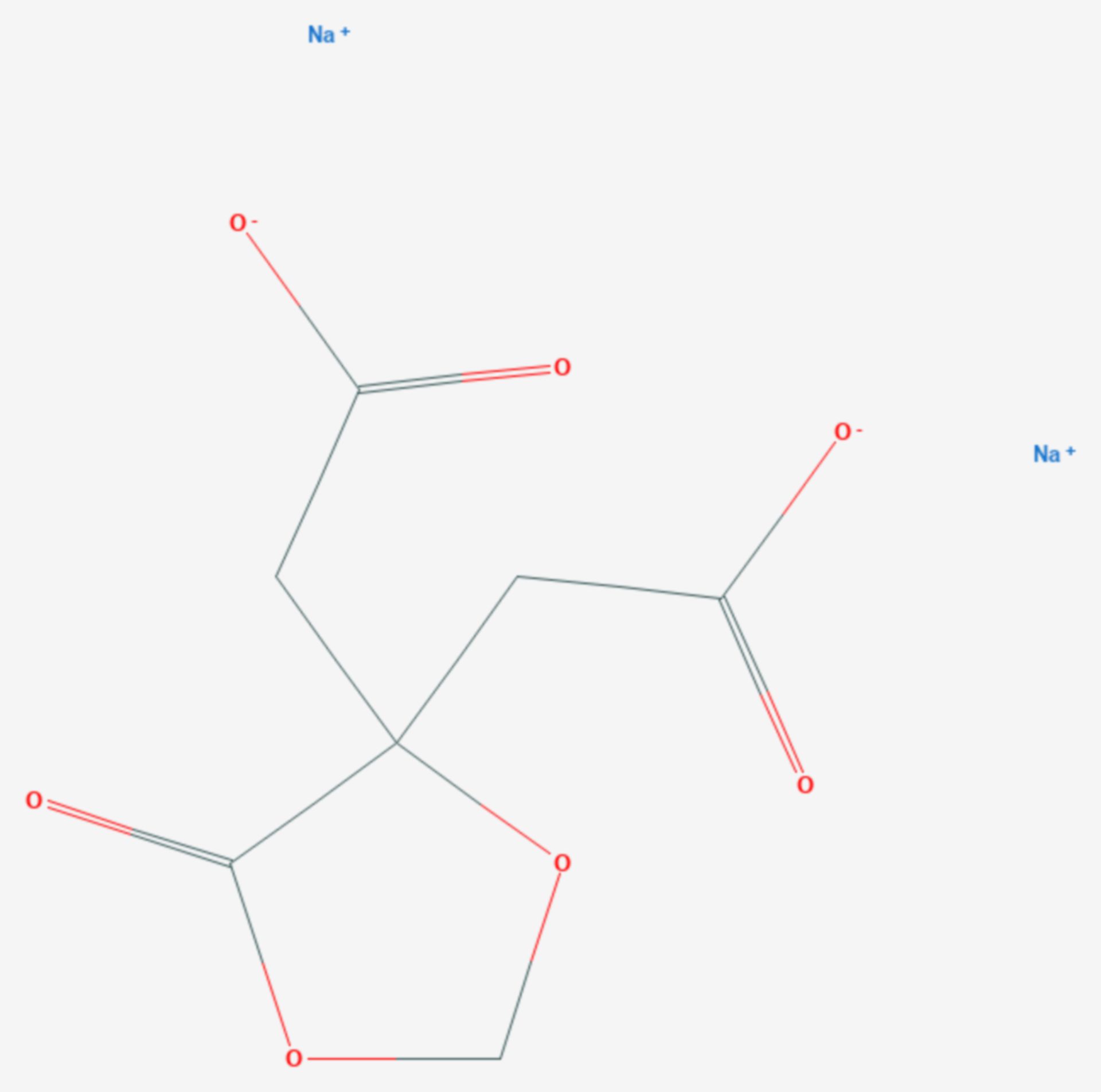 Methylencitronensäure (Strukturformel)