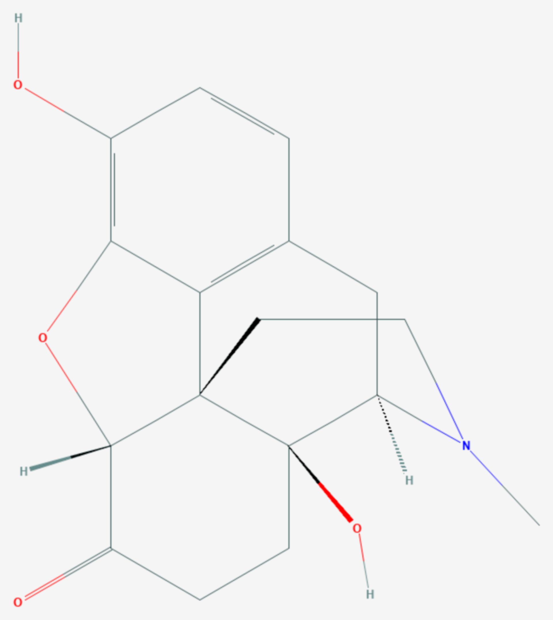 Oxymorphon (Strukturformel)