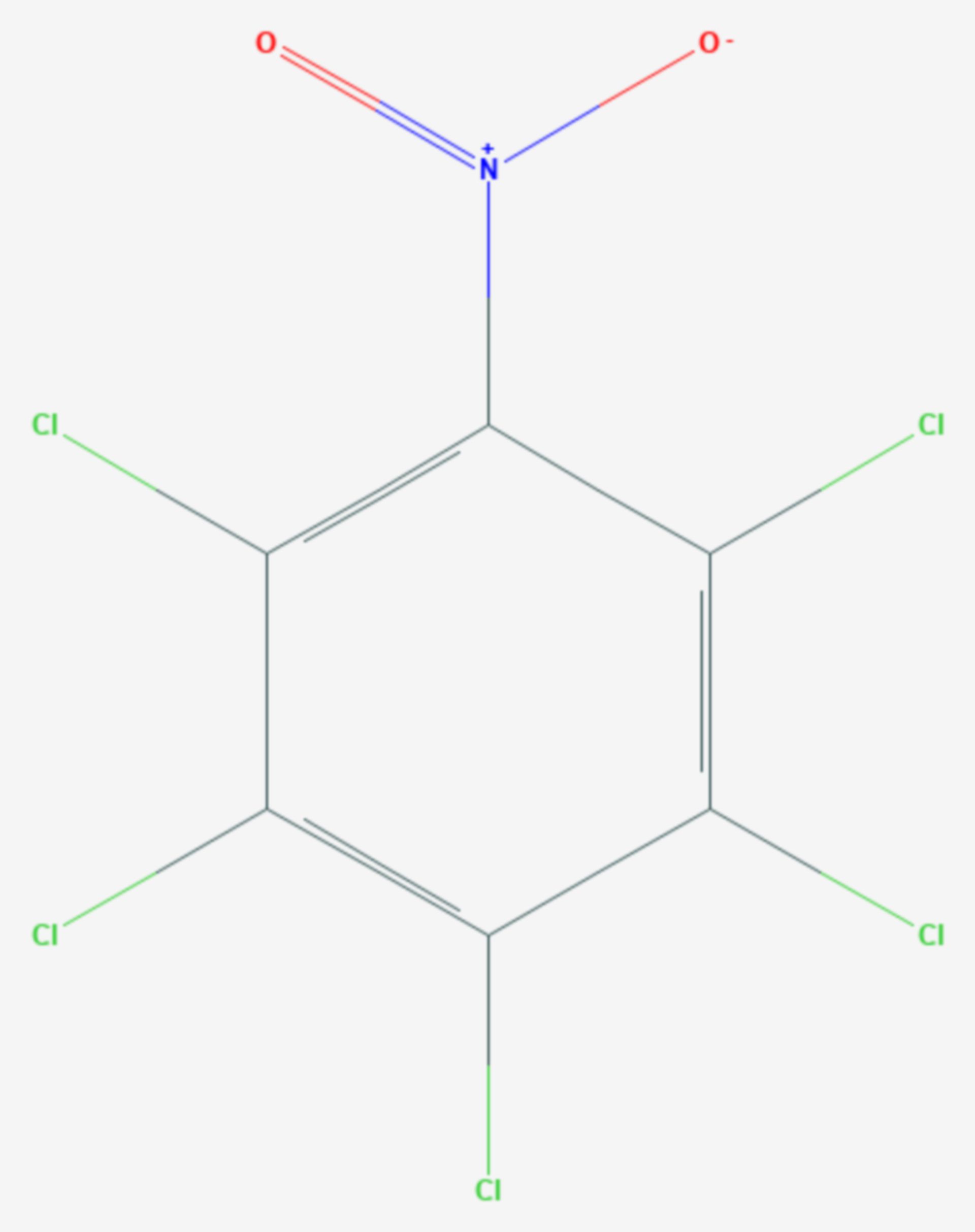 Pentachlornitrobenzol (Strukturformel)