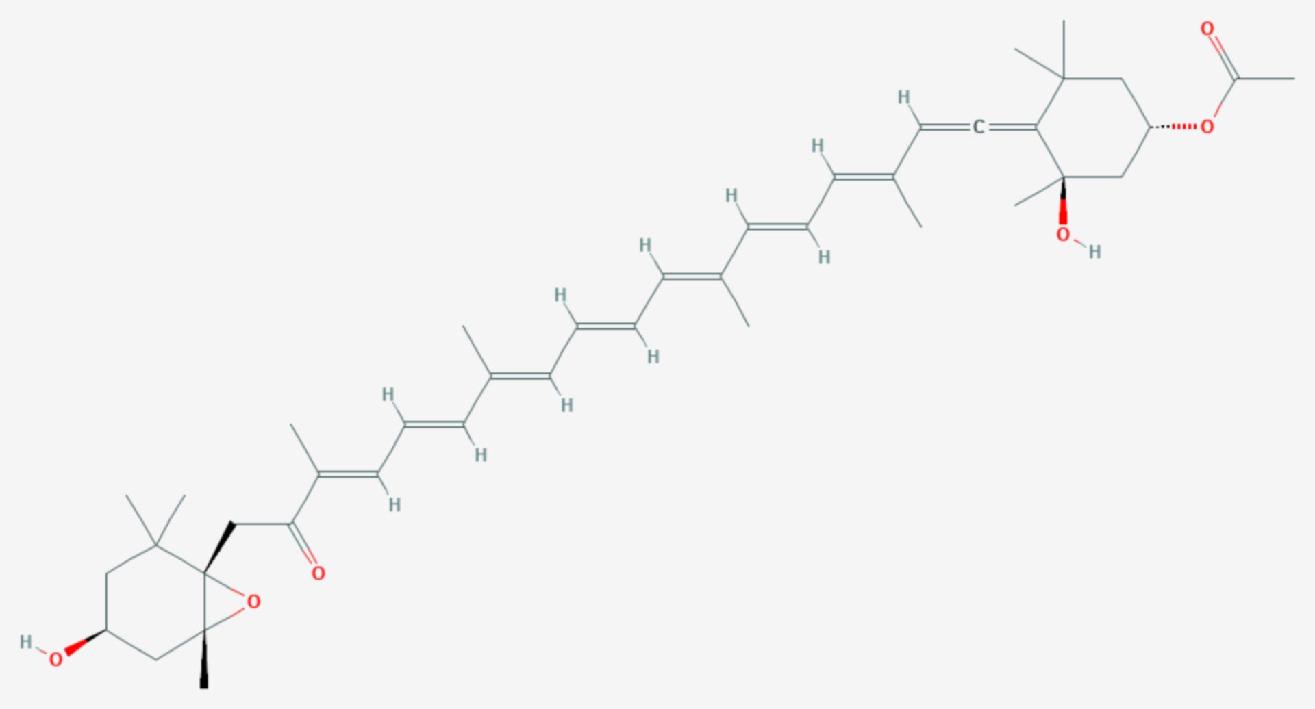 Fucoxanthin (Strukturformel)