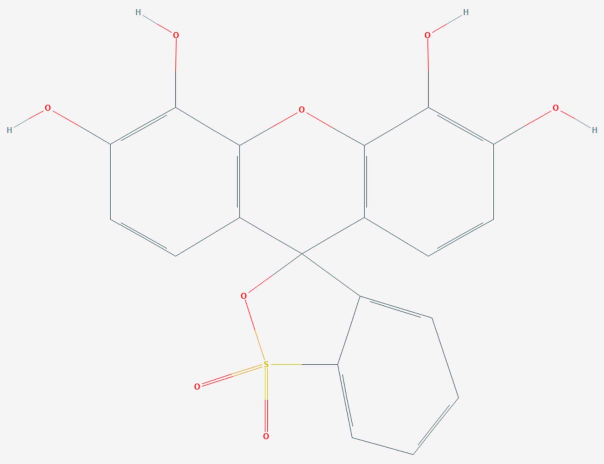 Pyrogallolrot (Strukturformel)
