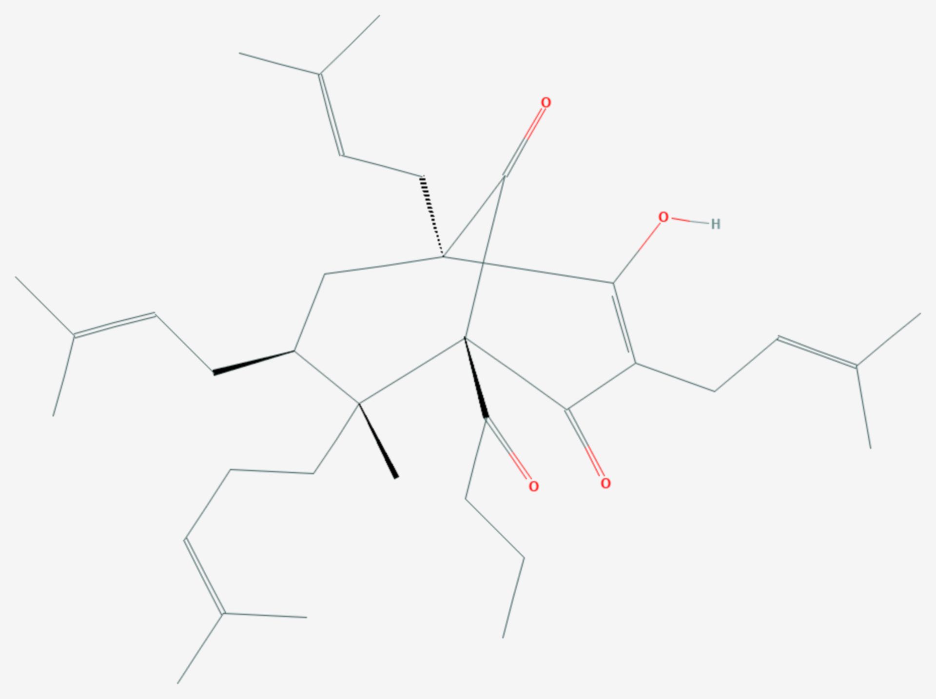 Hyperforin (Strukturformel)