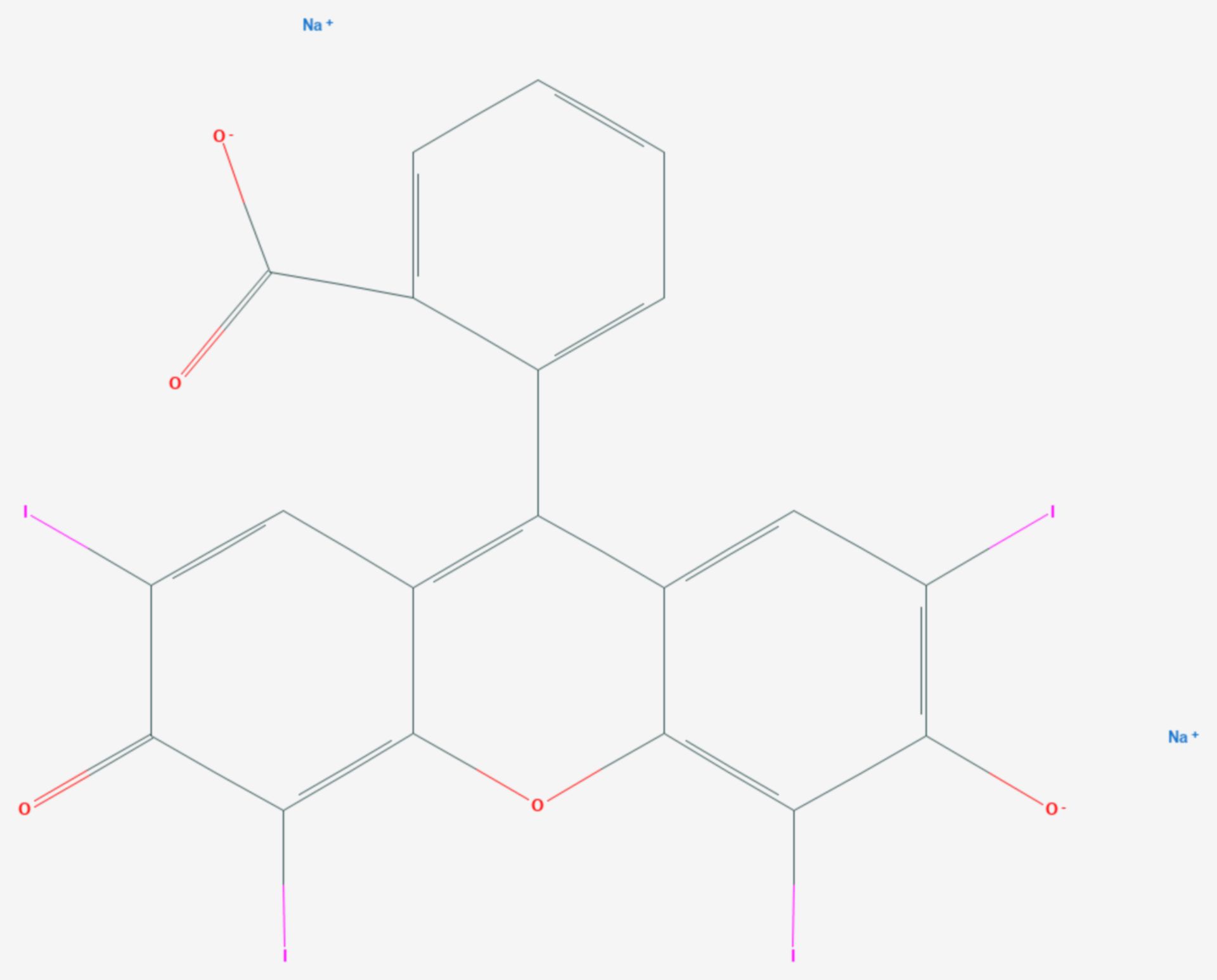 Erythrosin (Strukturformel)