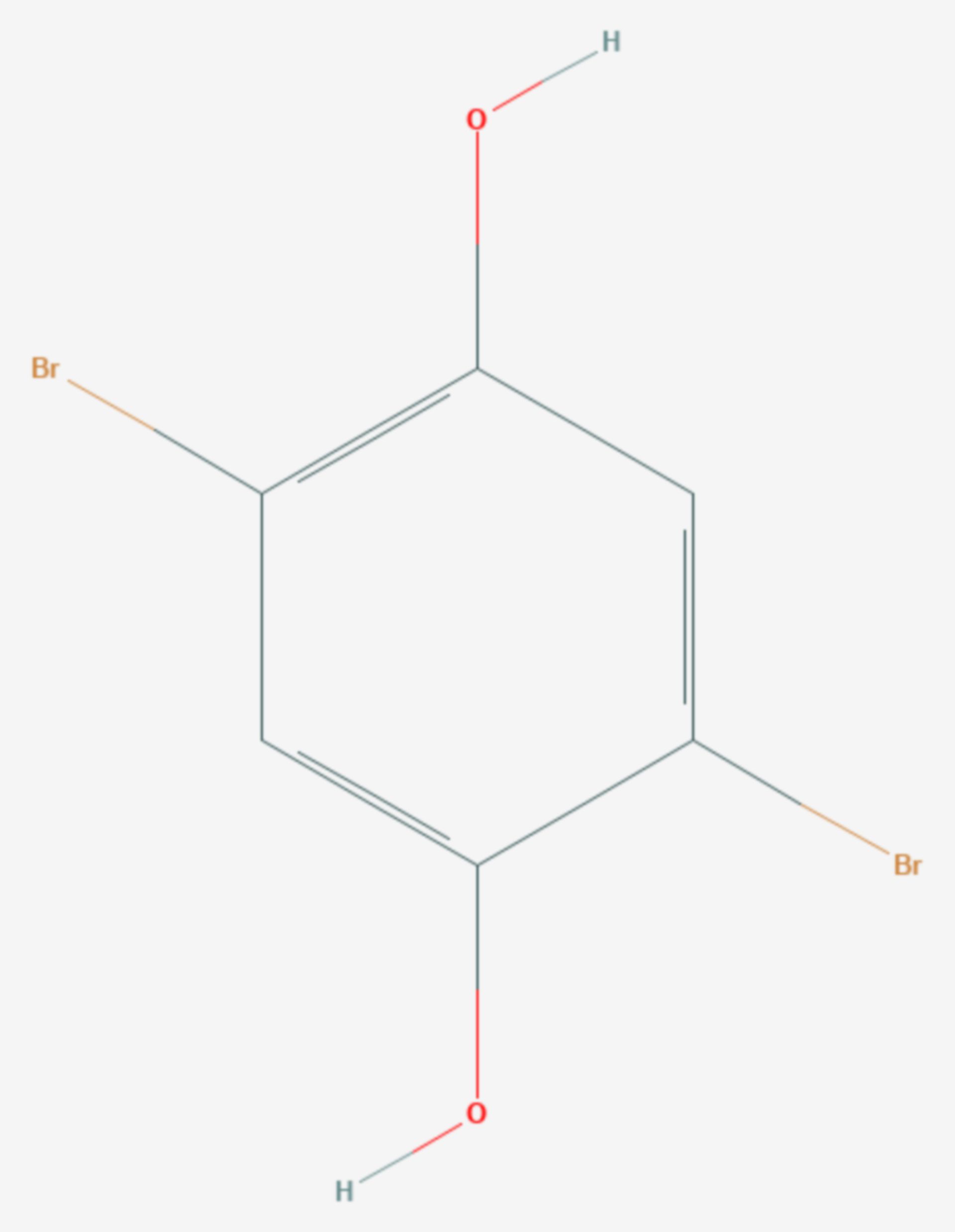 2,5-Dibromhydrochinon (Strukturformel)