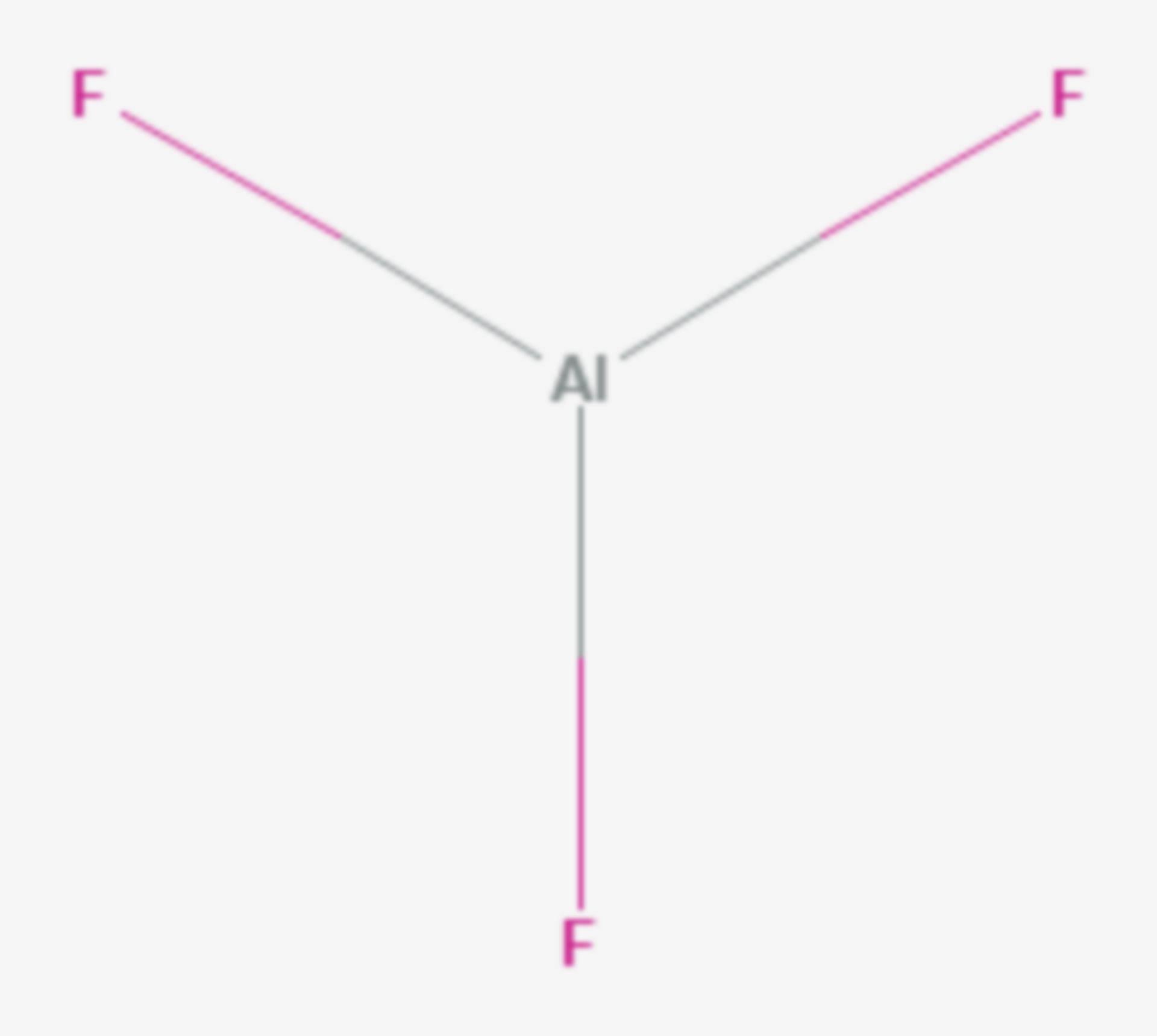 Aluminiumfluorid (Strukturformel)