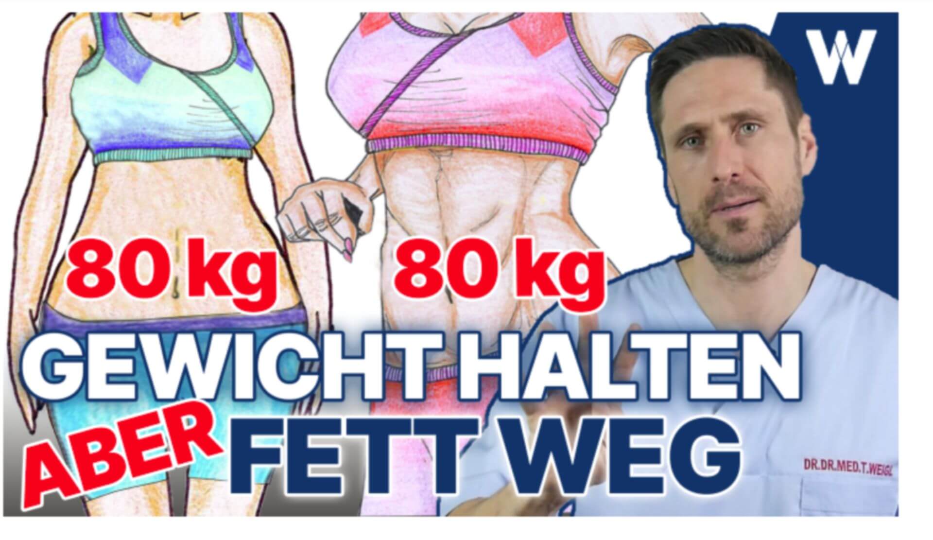 Fett runter aber Körpergewicht halten: Kein Skinny Fat und dafür Speck verlieren & schlank aussehen!
