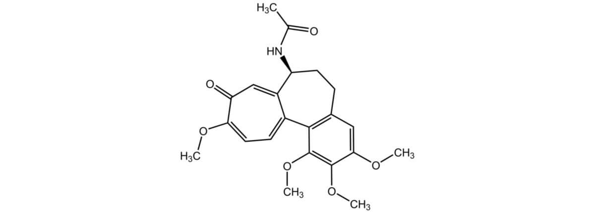 Strukturformel von Colchicin