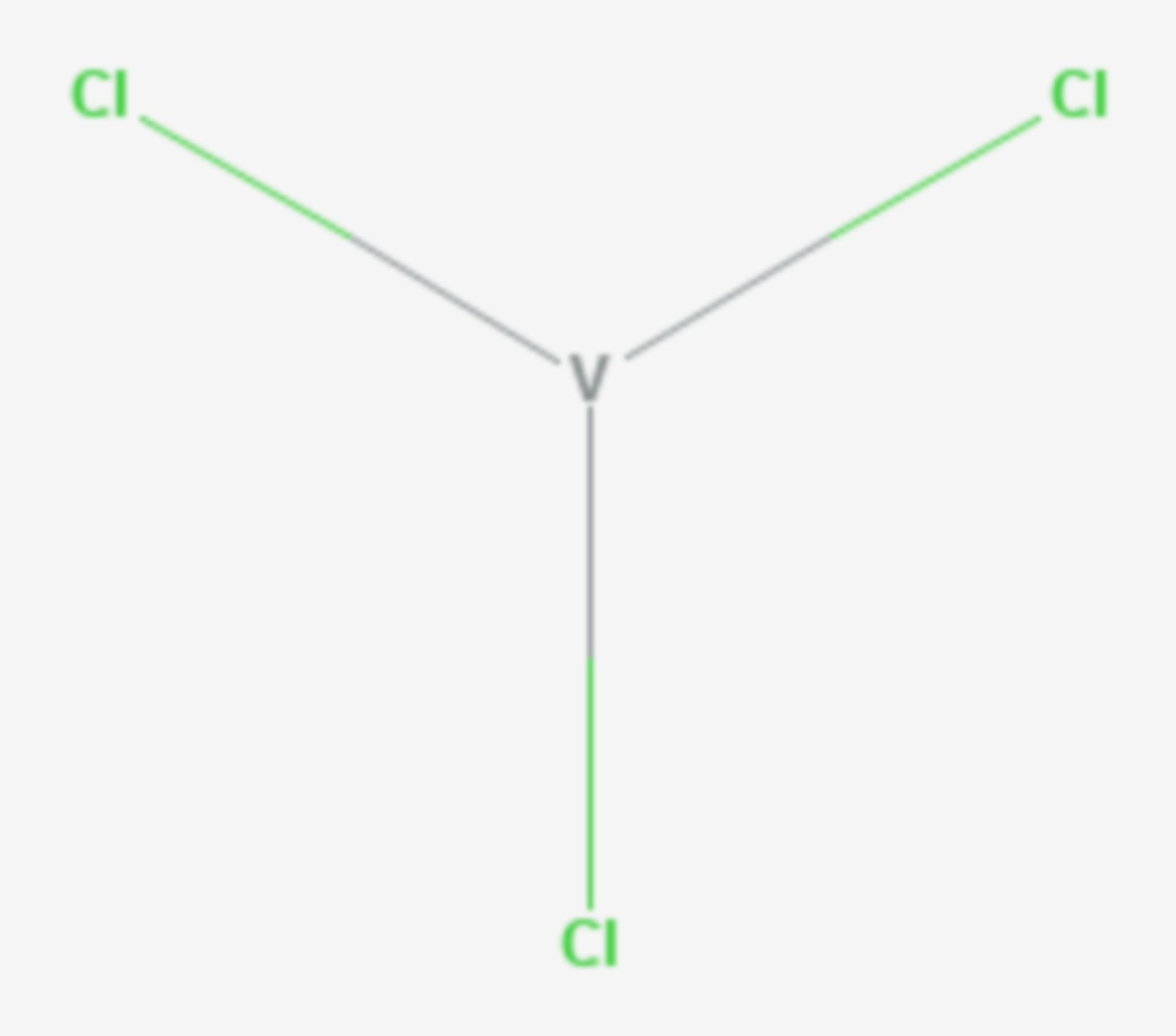 Vanadium(III)-chlorid (Strukturformel)