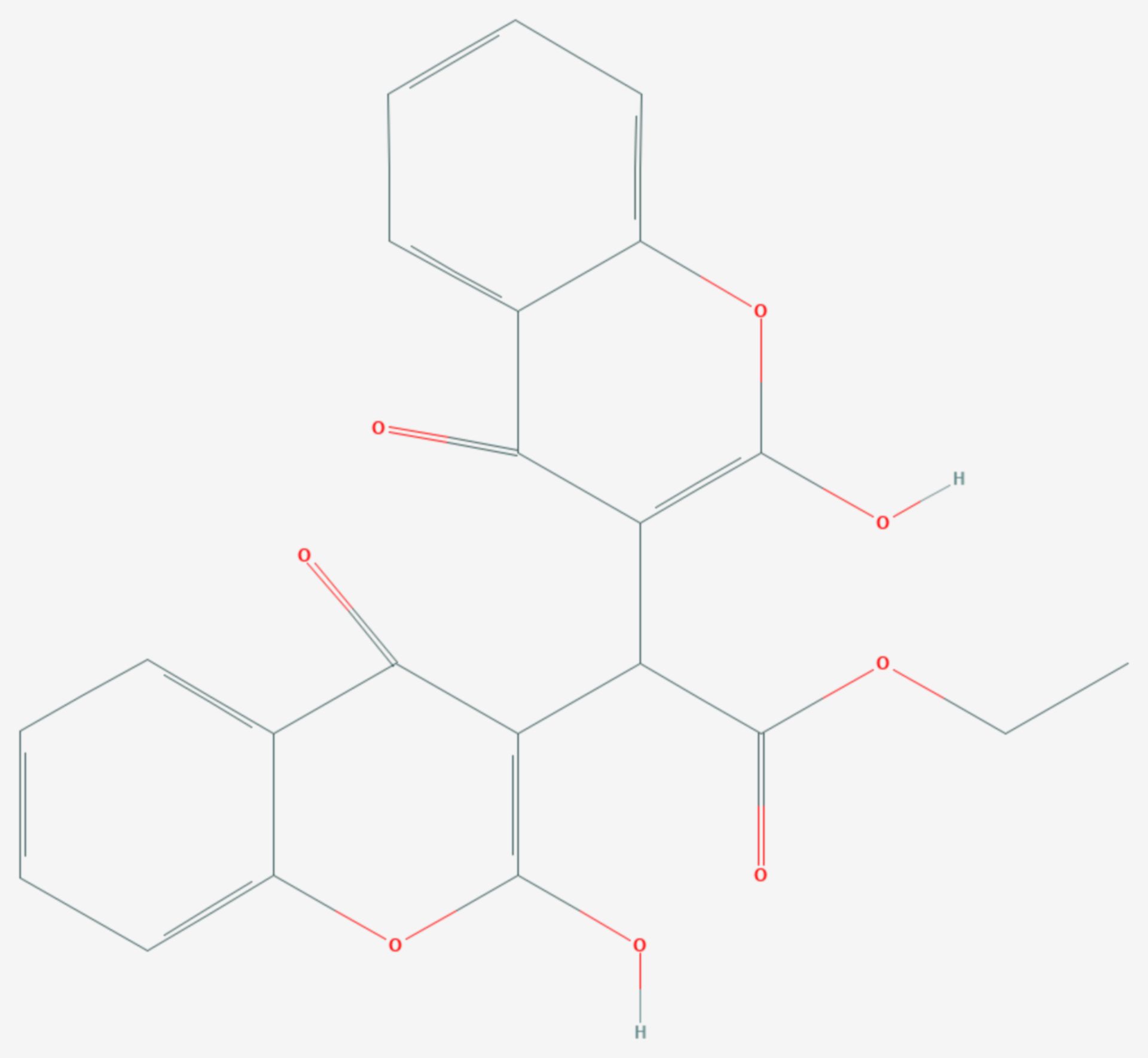Ethylbiscoumacetat (Strukturformel)