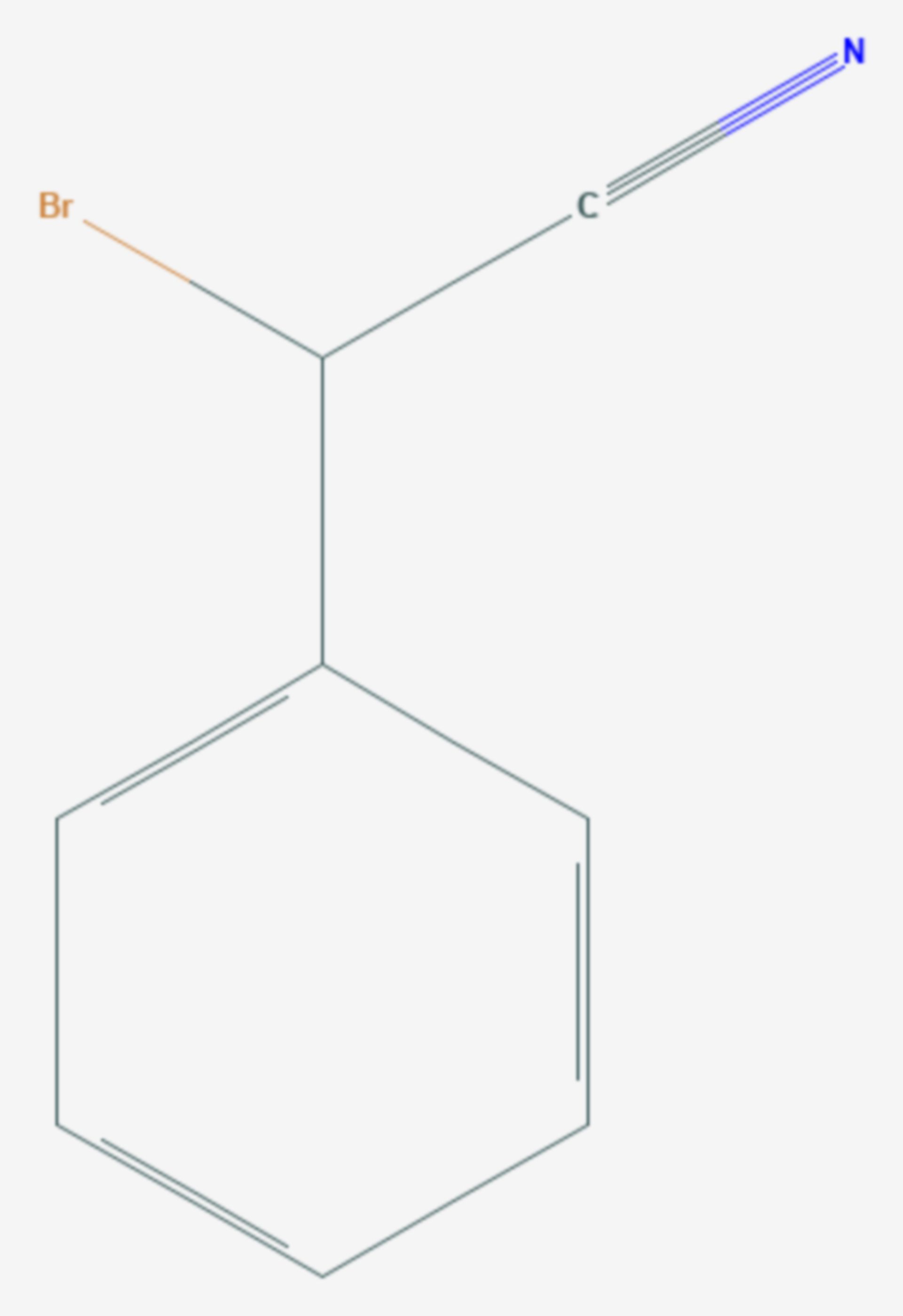 Brombenzylcyanid (Strukturformel)