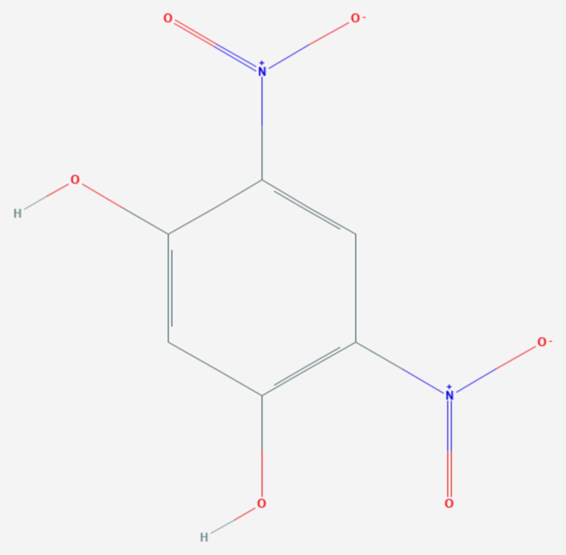 4,6-Dinitroresorcin (Strukturformel)
